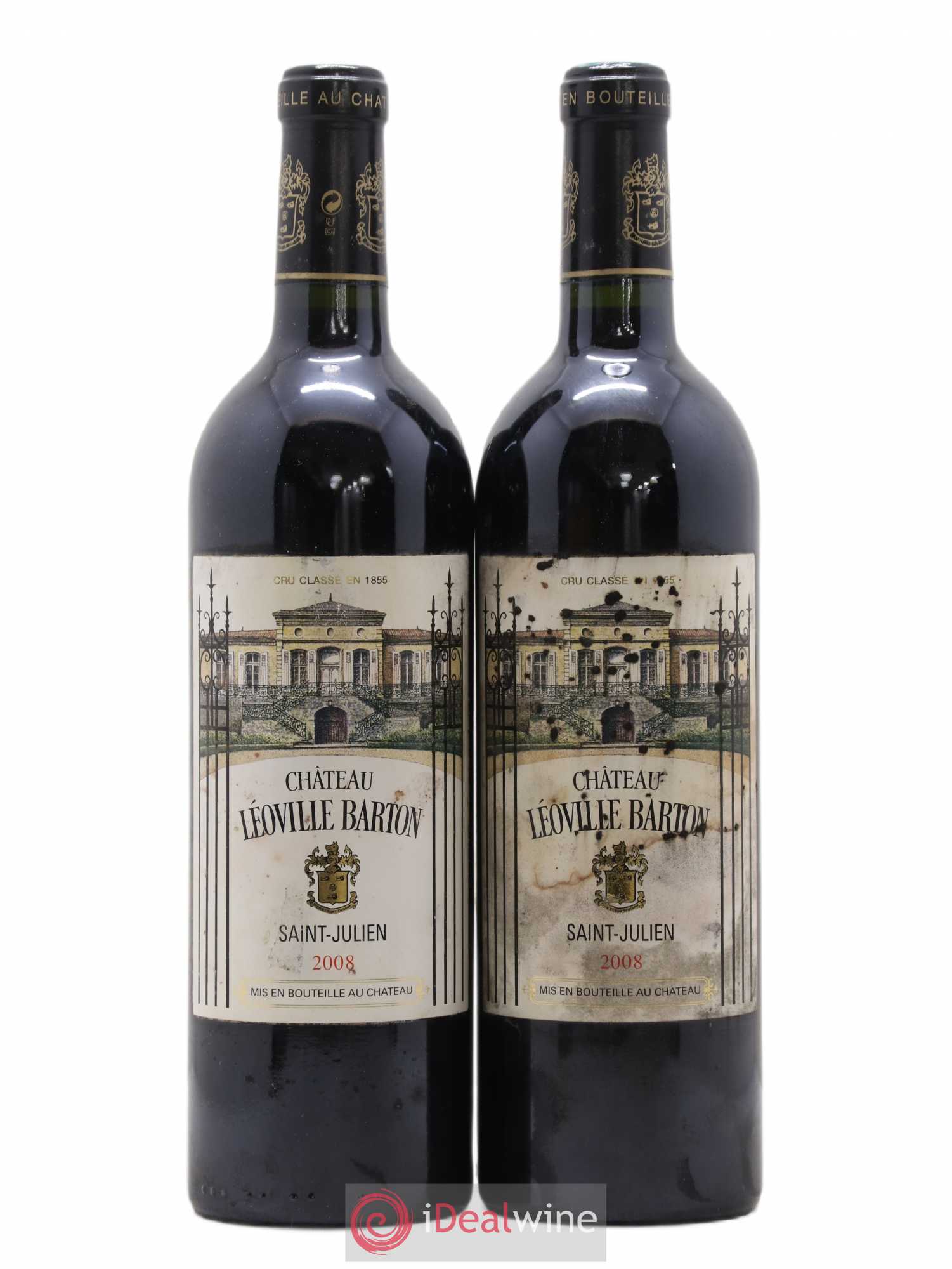 Château Léoville Barton 2ème Grand Cru Classé 2008 - Lot de 2 bouteilles - 0