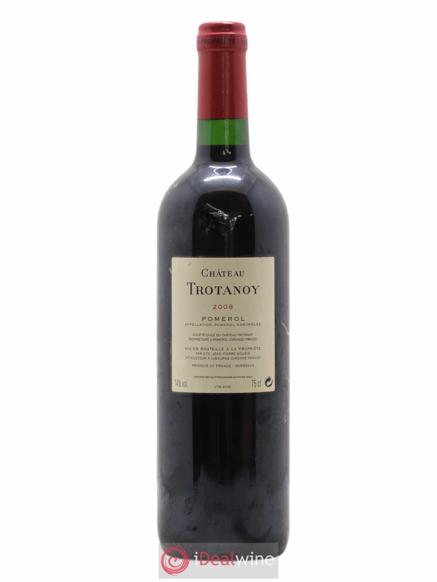 Château Trotanoy 2008 - Lot de 1 bouteille - 1