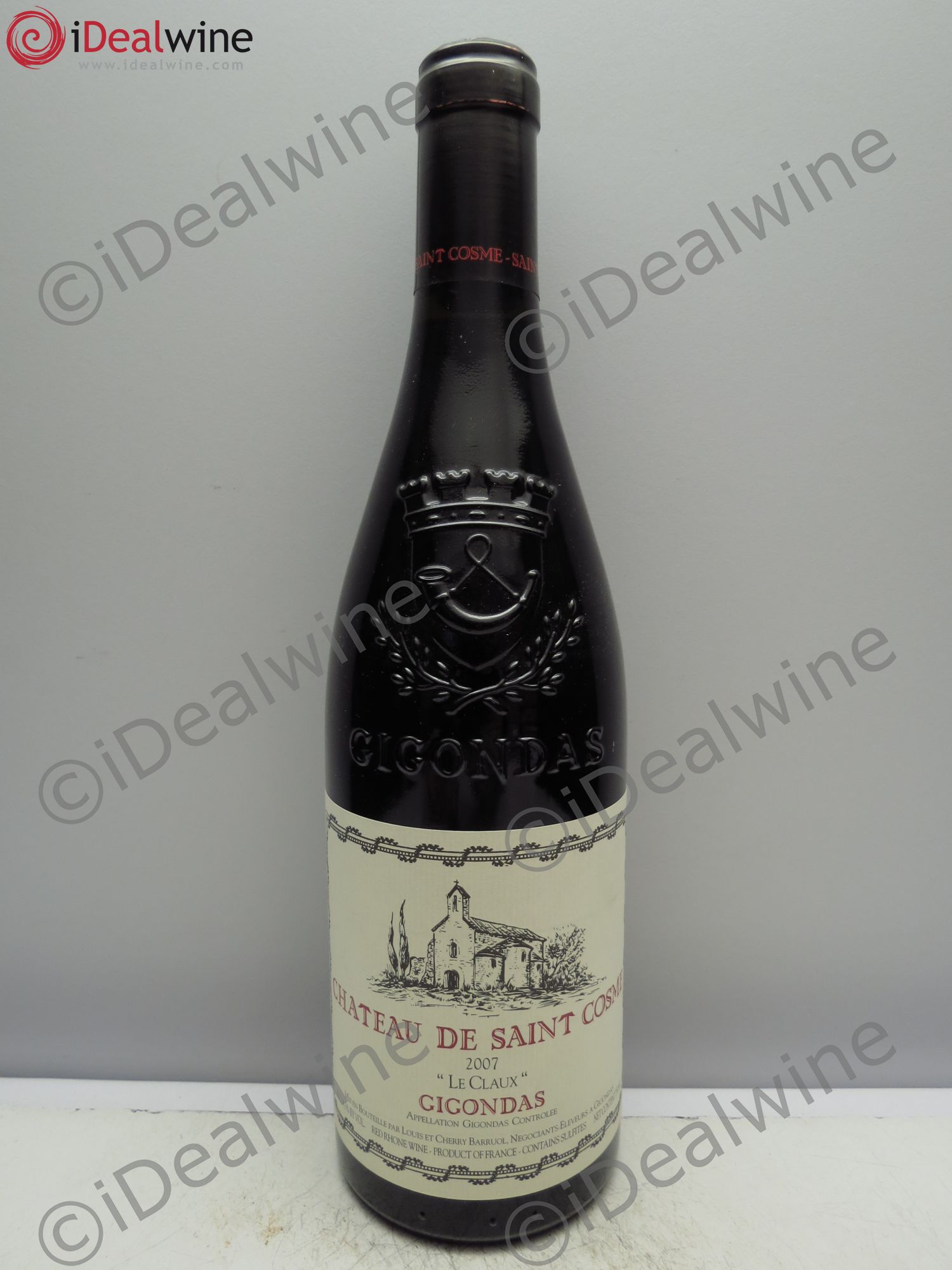 Gigondas Les Claux - Saint Cosme (sans prix de réserve / no reserve) 2007 - Posten von 1 Flasche - 0