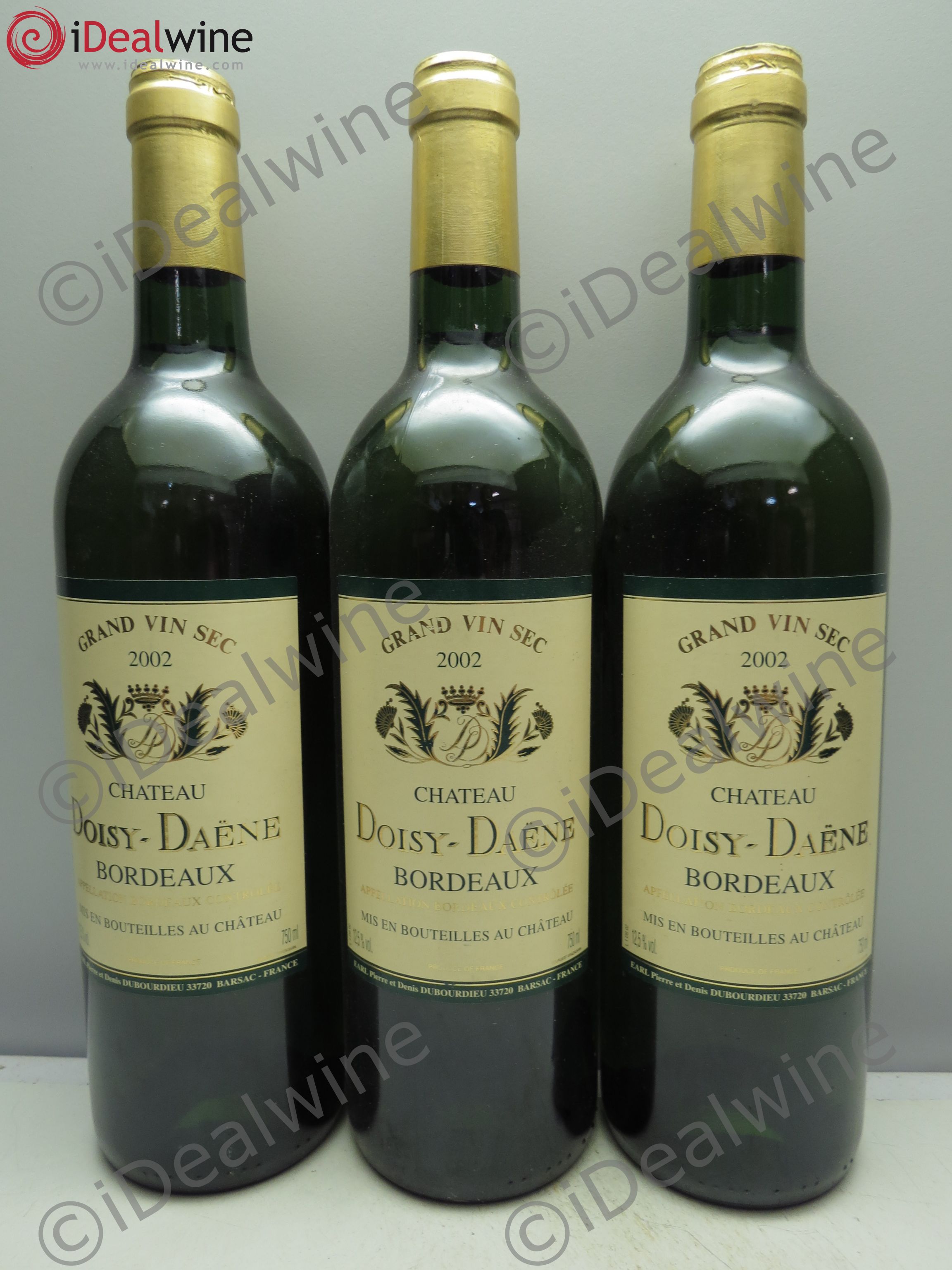 Bordeaux Château Doisy Daëne (sec) 2002 - Posten von 3 Flaschen - 0