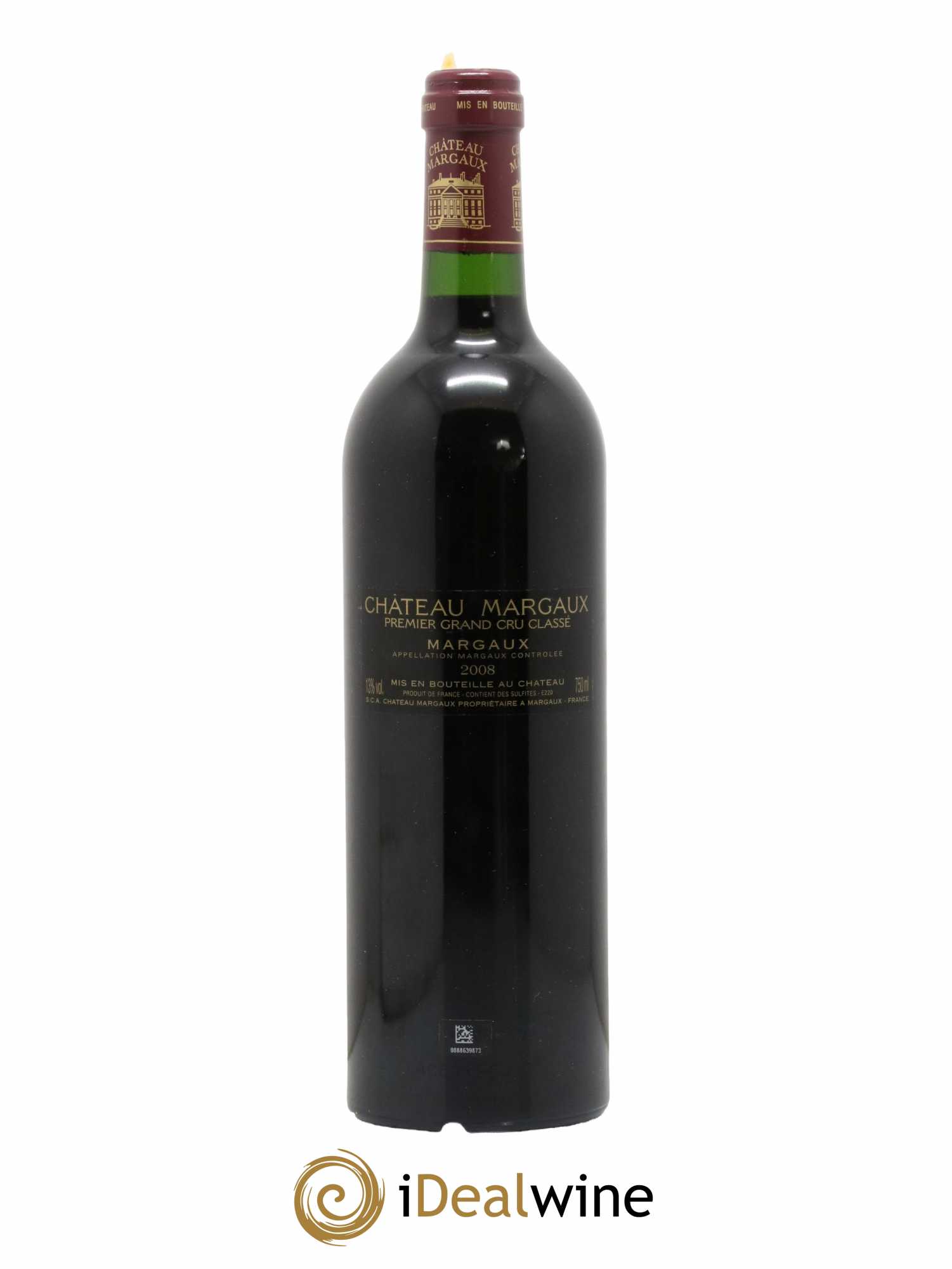 Château Margaux 1er Grand Cru Classé 2008 - Lot de 1 bouteille - 1