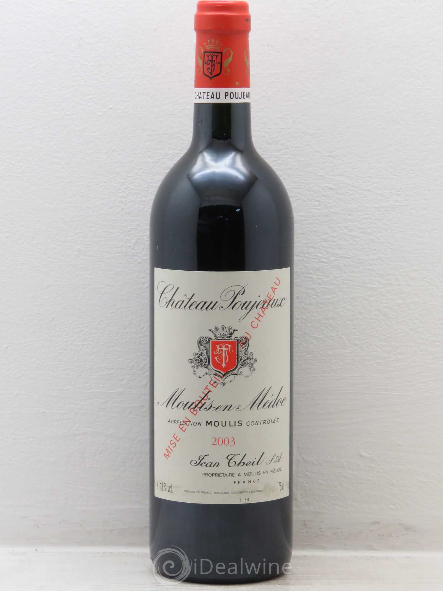 Château Poujeaux 2003 - Lot de 6 bouteilles - 0