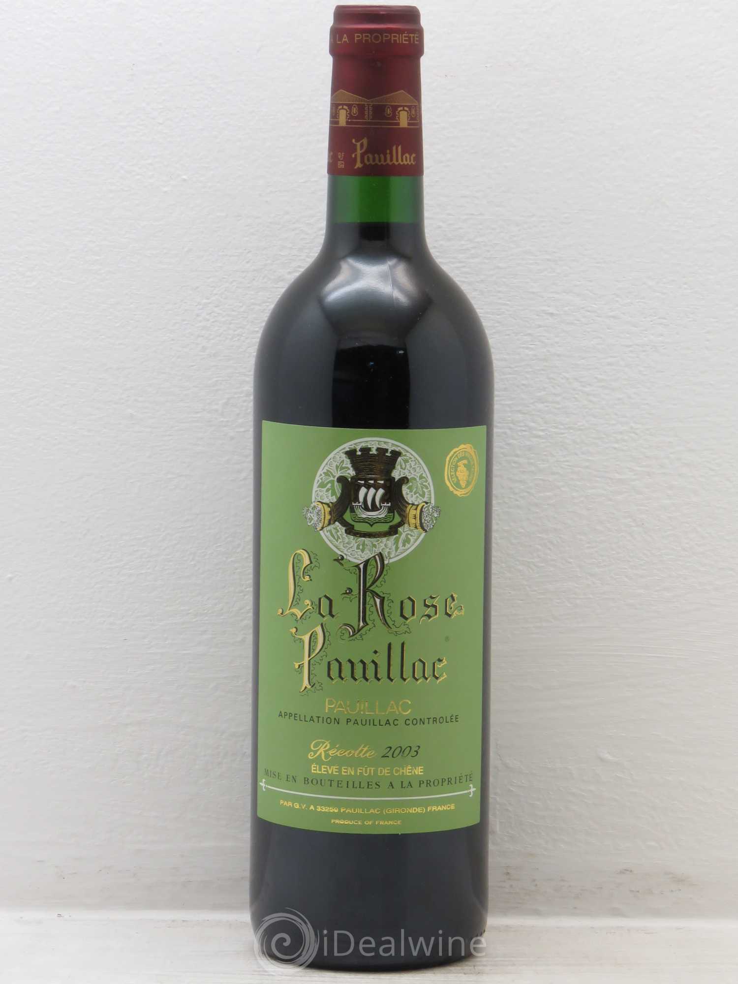 La Rose Pauillac 2003 - Lot de 6 bouteilles - 0