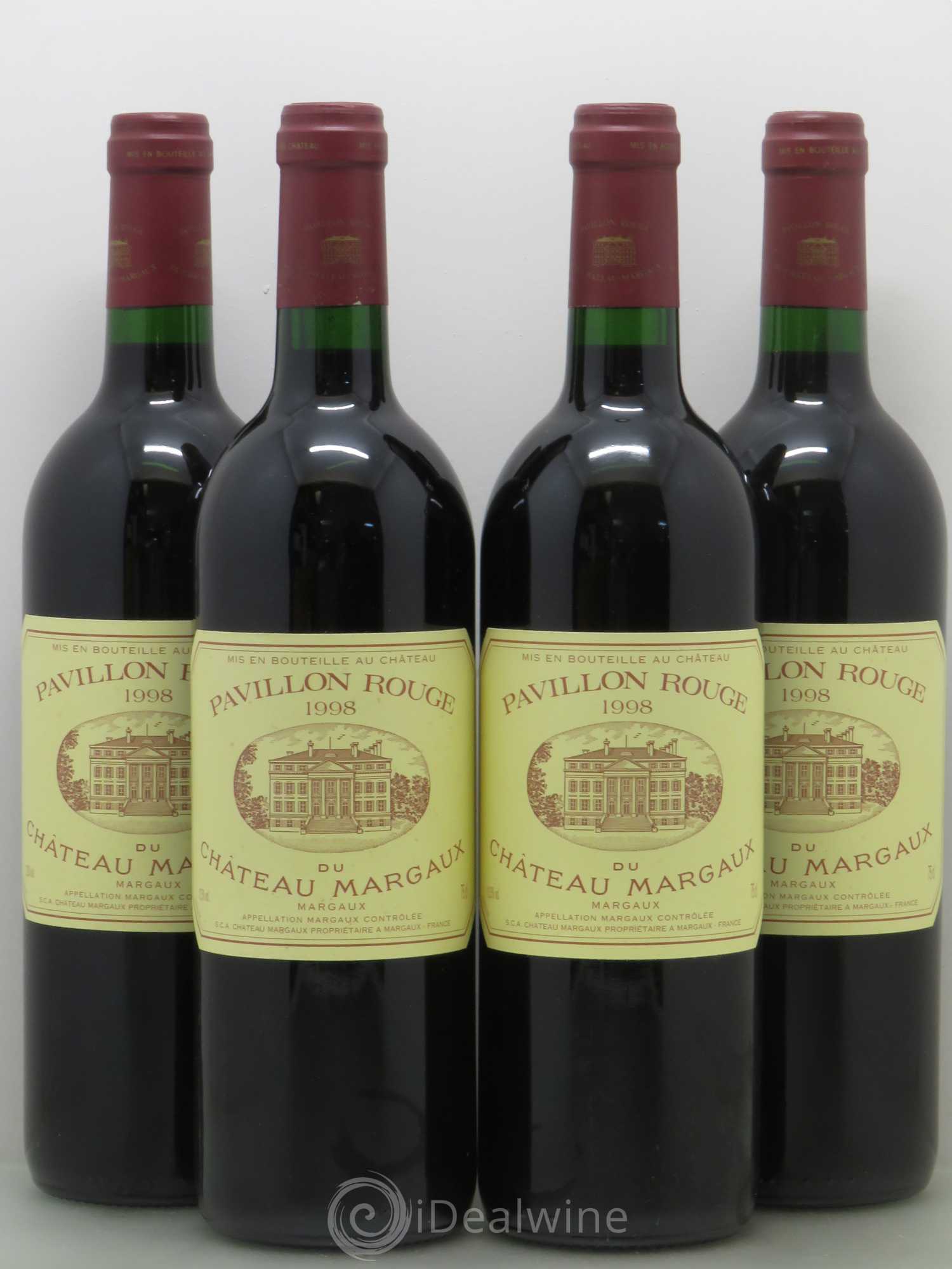 Pavillon Rouge du Château Margaux Second Vin 1998 - Lot de 4 bouteilles - 0