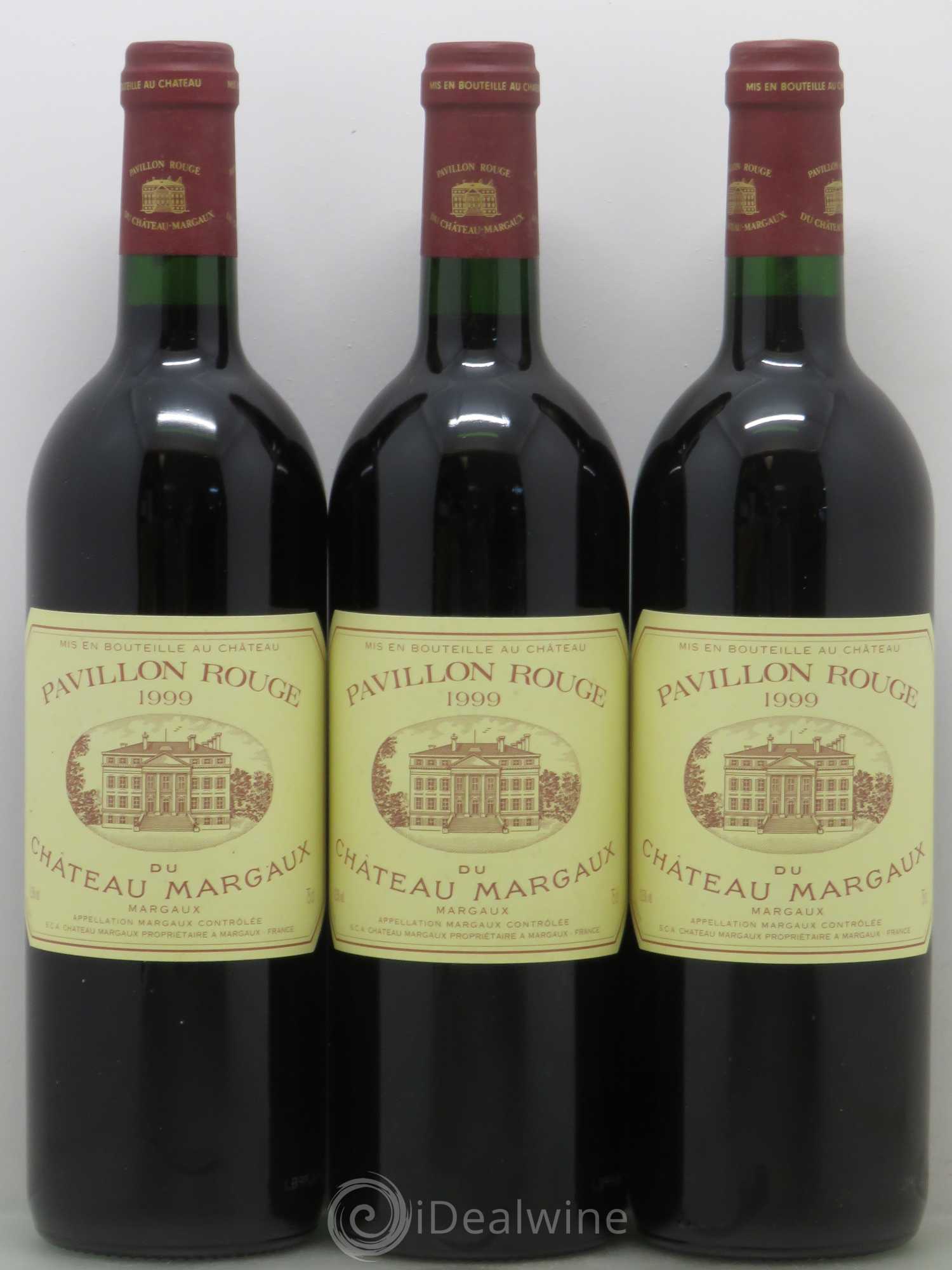 Pavillon Rouge du Château Margaux Second Vin 1999 - Lot de 3 bouteilles - 0