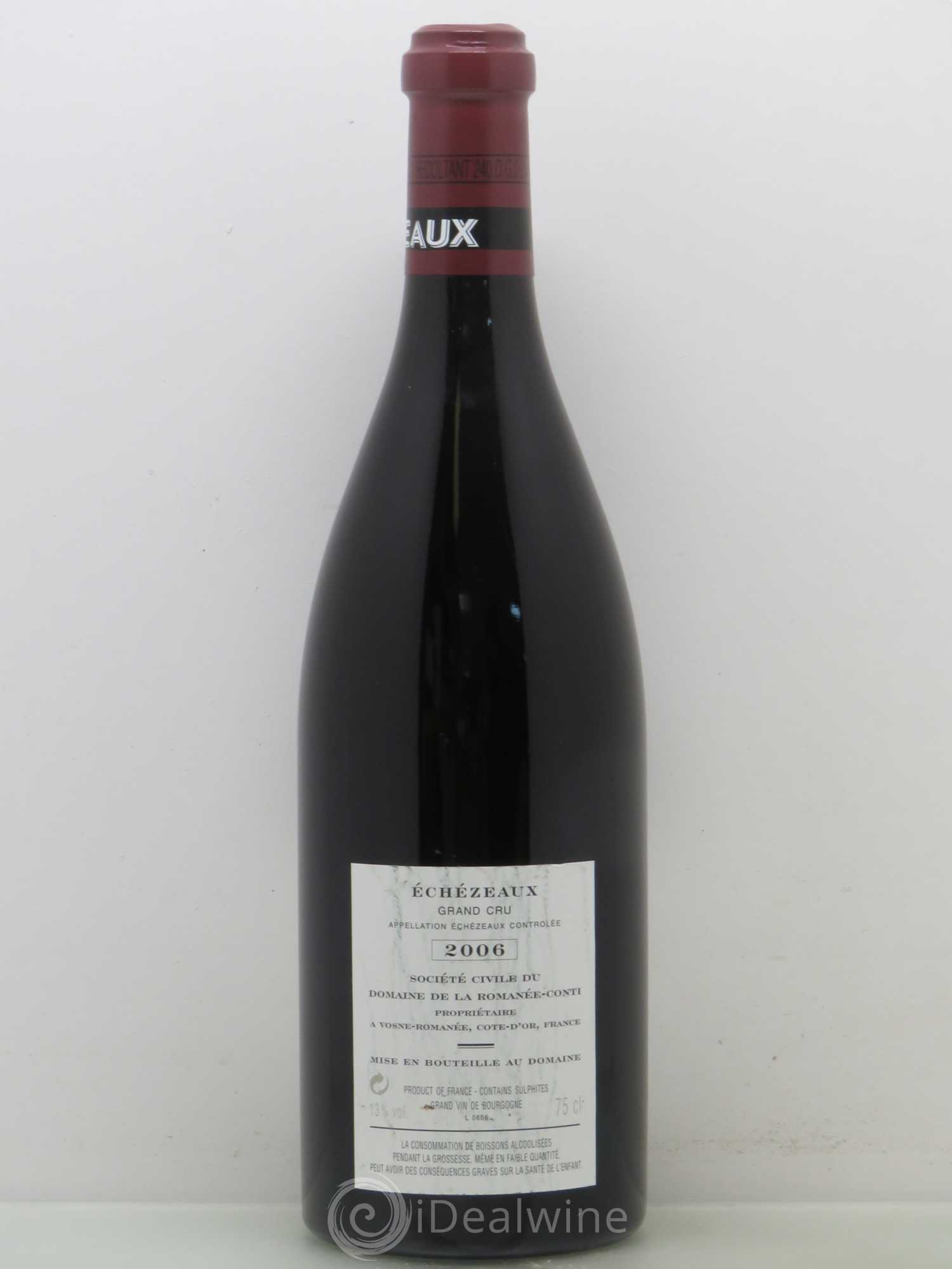 Echezeaux Grand Cru Domaine de la Romanée-Conti 2006 - Lot de 1 bouteille - 1