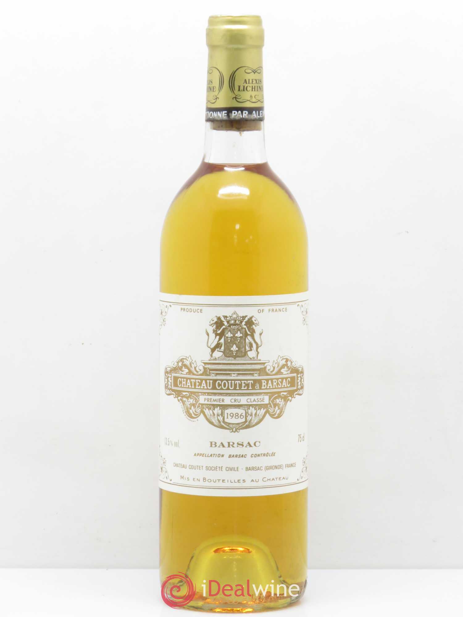 Château Coutet 1er Grand Cru Classé 1986 - Lotto di 1 bottiglia - 0