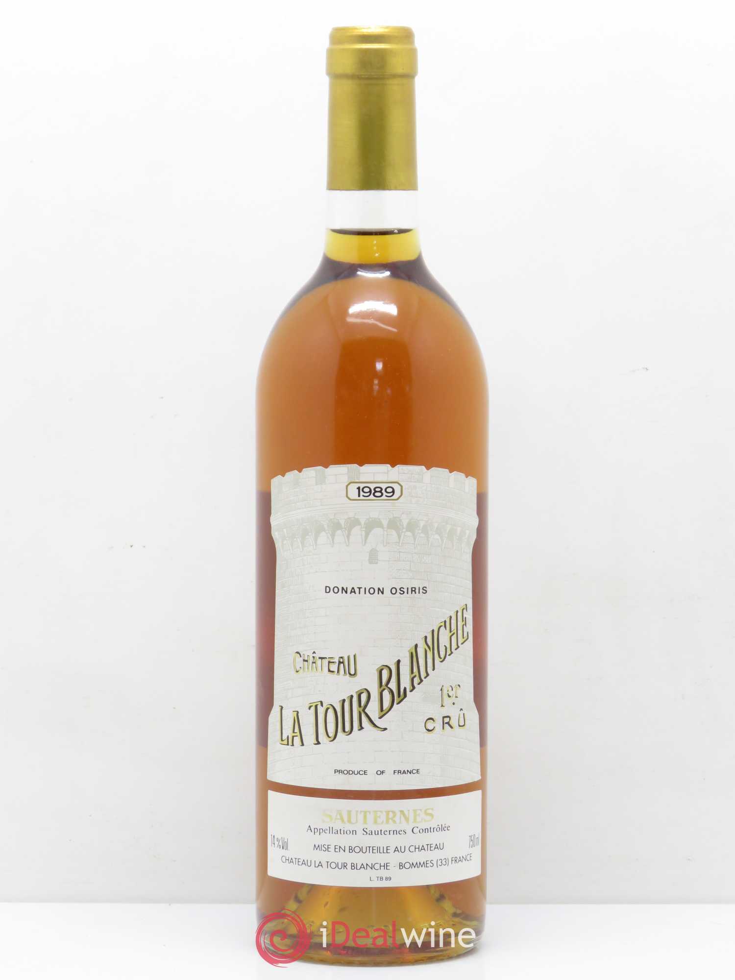 Château la Tour Blanche 1er Grand Cru Classé 1989 - Lotto di 1 bottiglia - 0