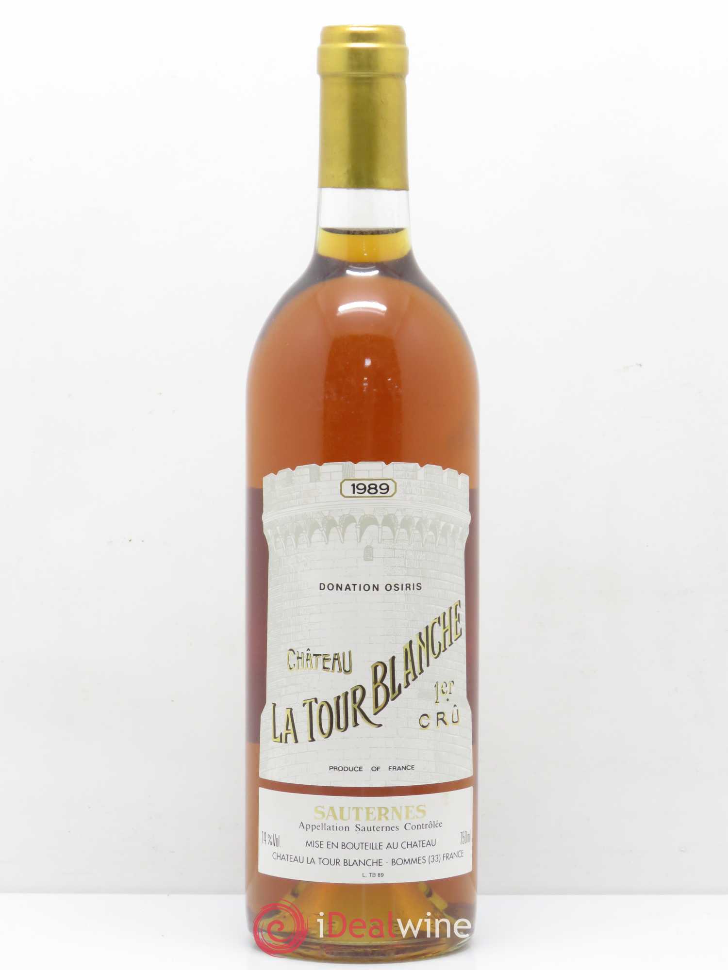 Château la Tour Blanche 1er Grand Cru Classé 1989 - Lotto di 1 bottiglia - 0