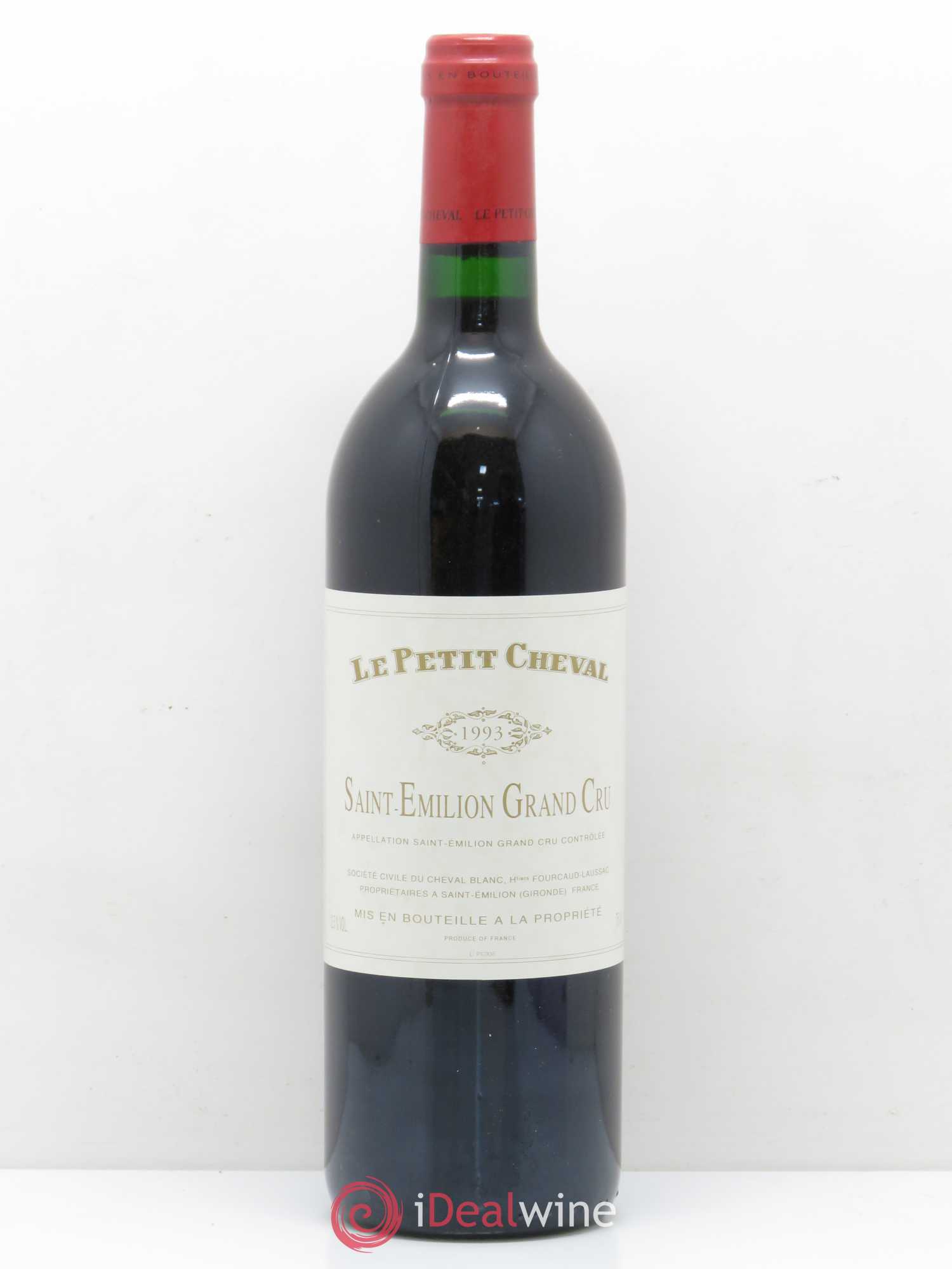 Le Petit Cheval Second Vin 1993 - Lot de 1 bouteille - 0