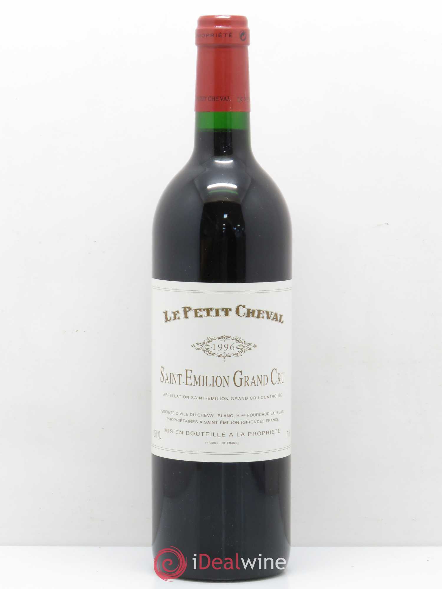 Le Petit Cheval Second Vin 1996 - Lot de 1 bouteille - 0