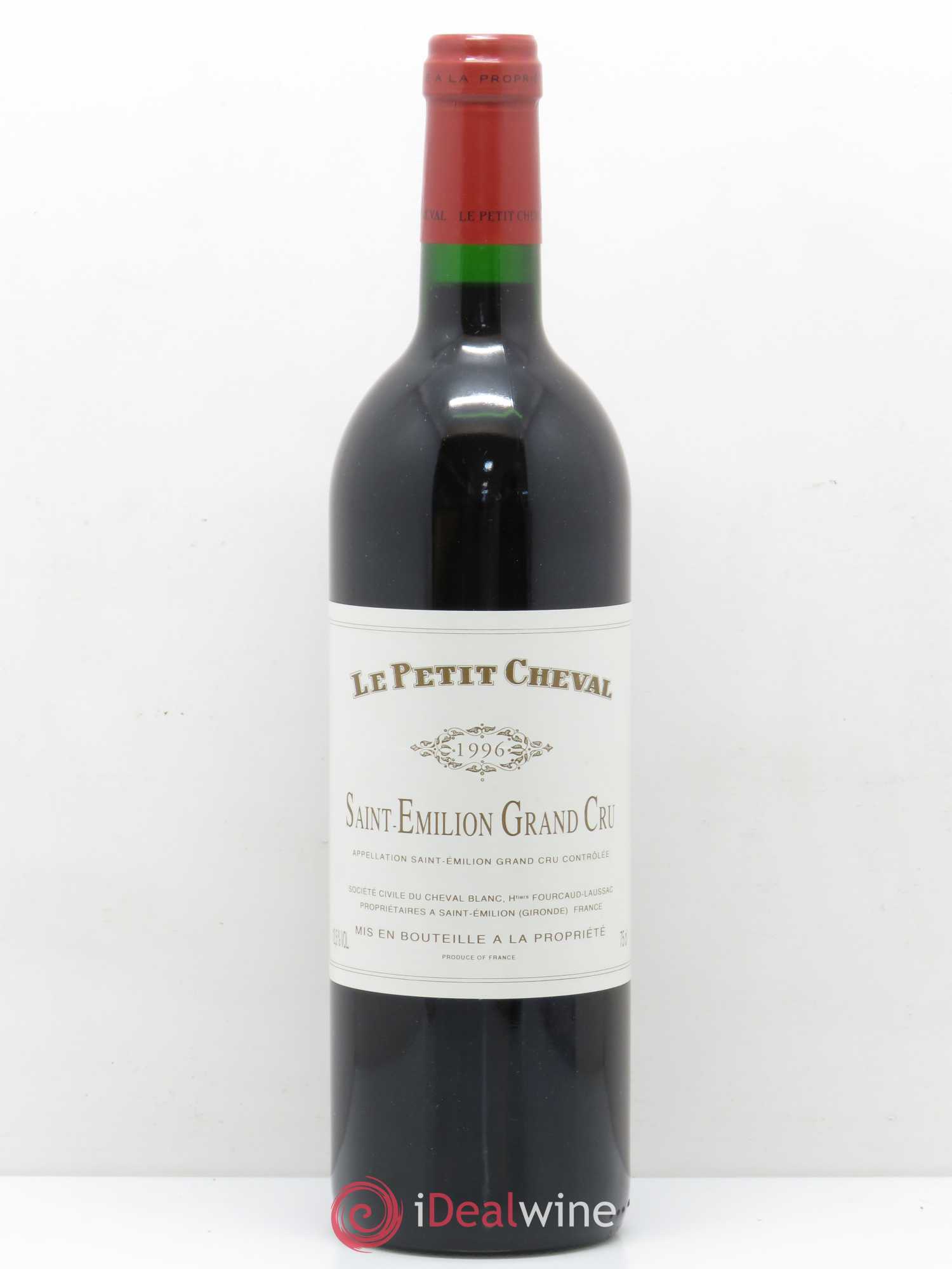 Le Petit Cheval Second Vin 1996 - Lot de 1 bouteille - 0