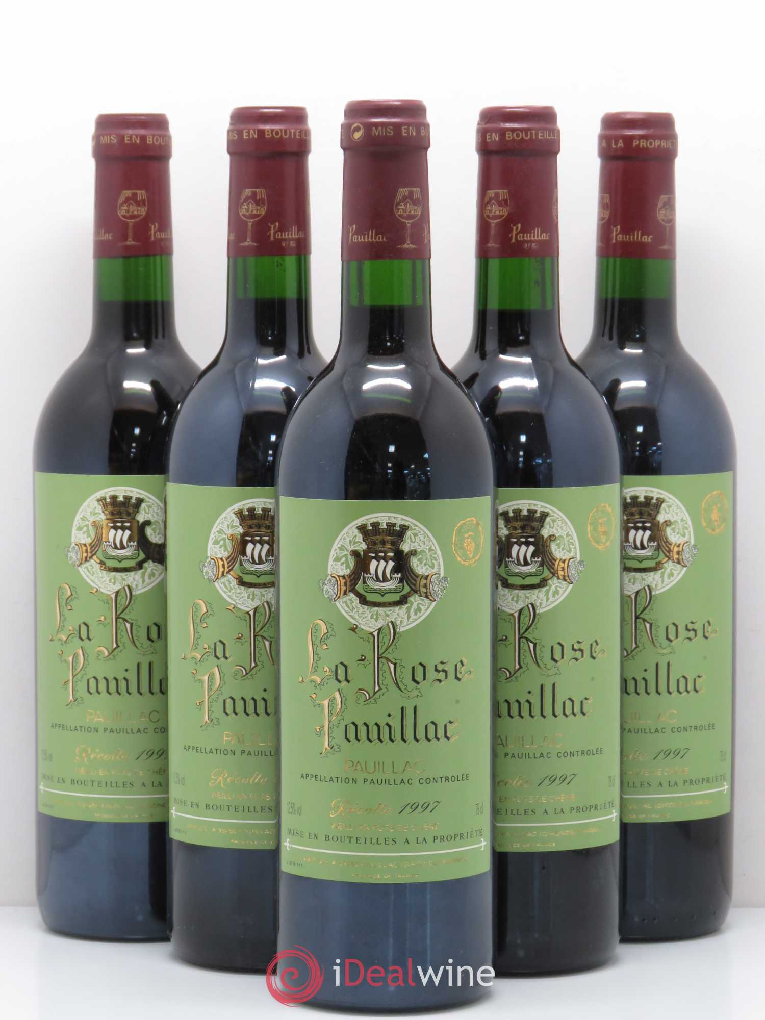 La Rose Pauillac 1997 - Lot de 5 bouteilles - 0