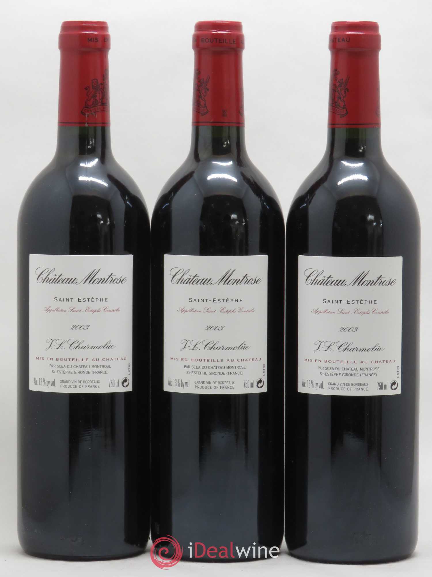 Château Montrose 2ème Grand Cru Classé 2003 - Lot de 6 bouteilles - 2