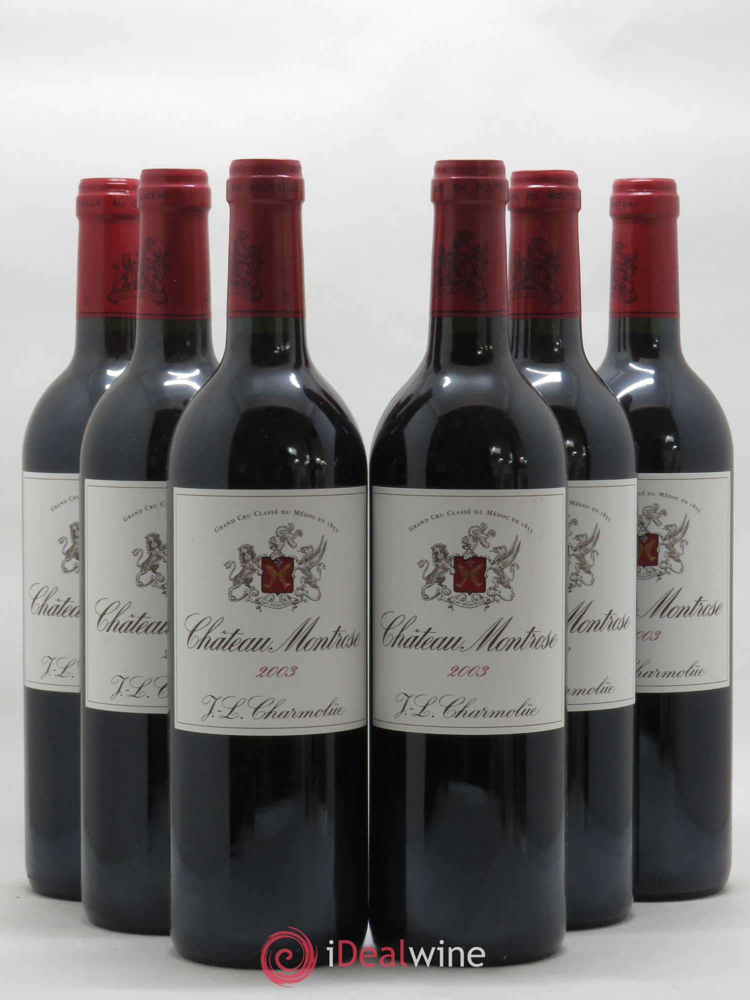 Château Montrose 2ème Grand Cru Classé 2003 - Lot de 6 bouteilles - 0