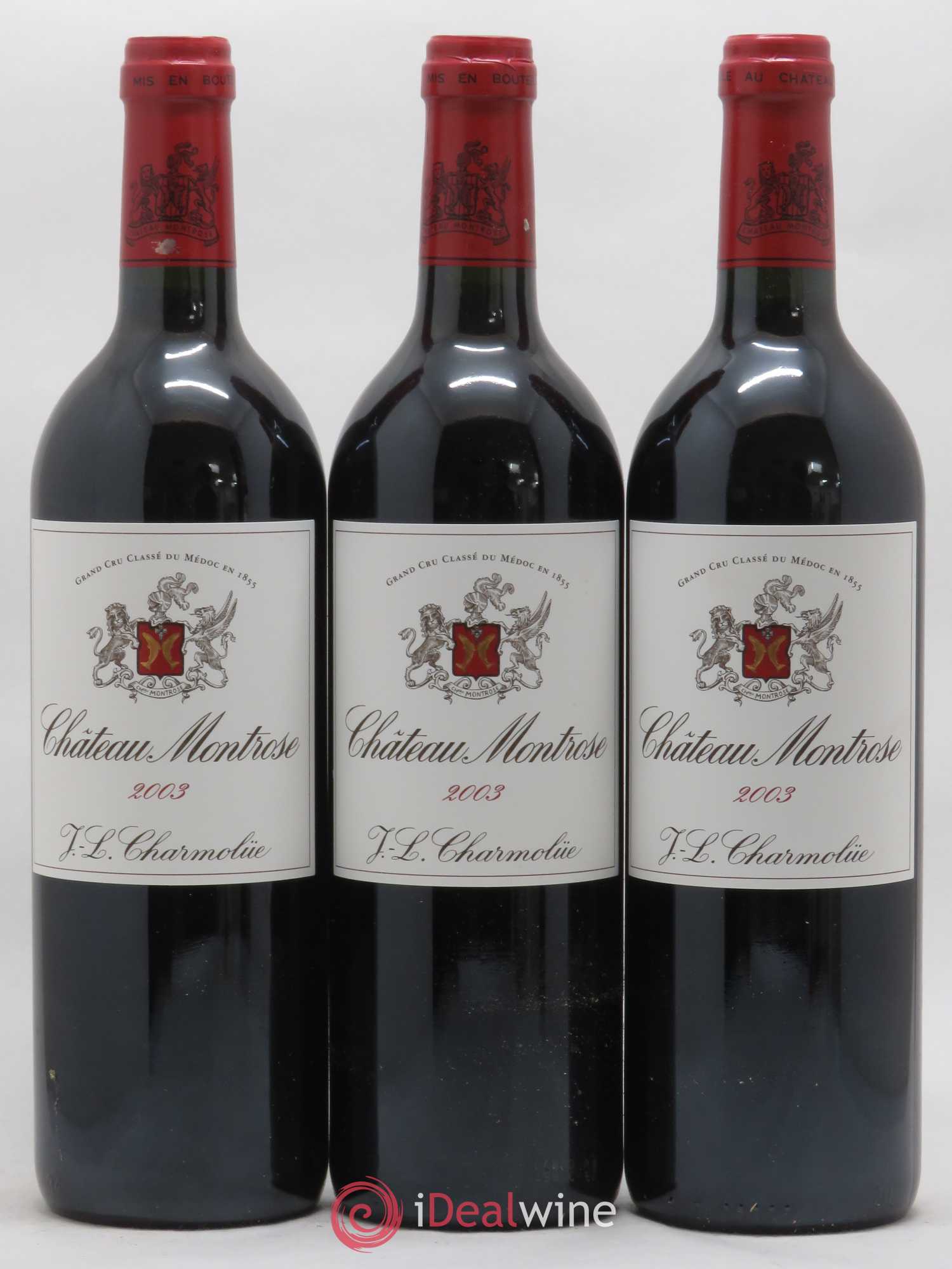 Château Montrose 2ème Grand Cru Classé 2003 - Lot de 3 bouteilles - 0
