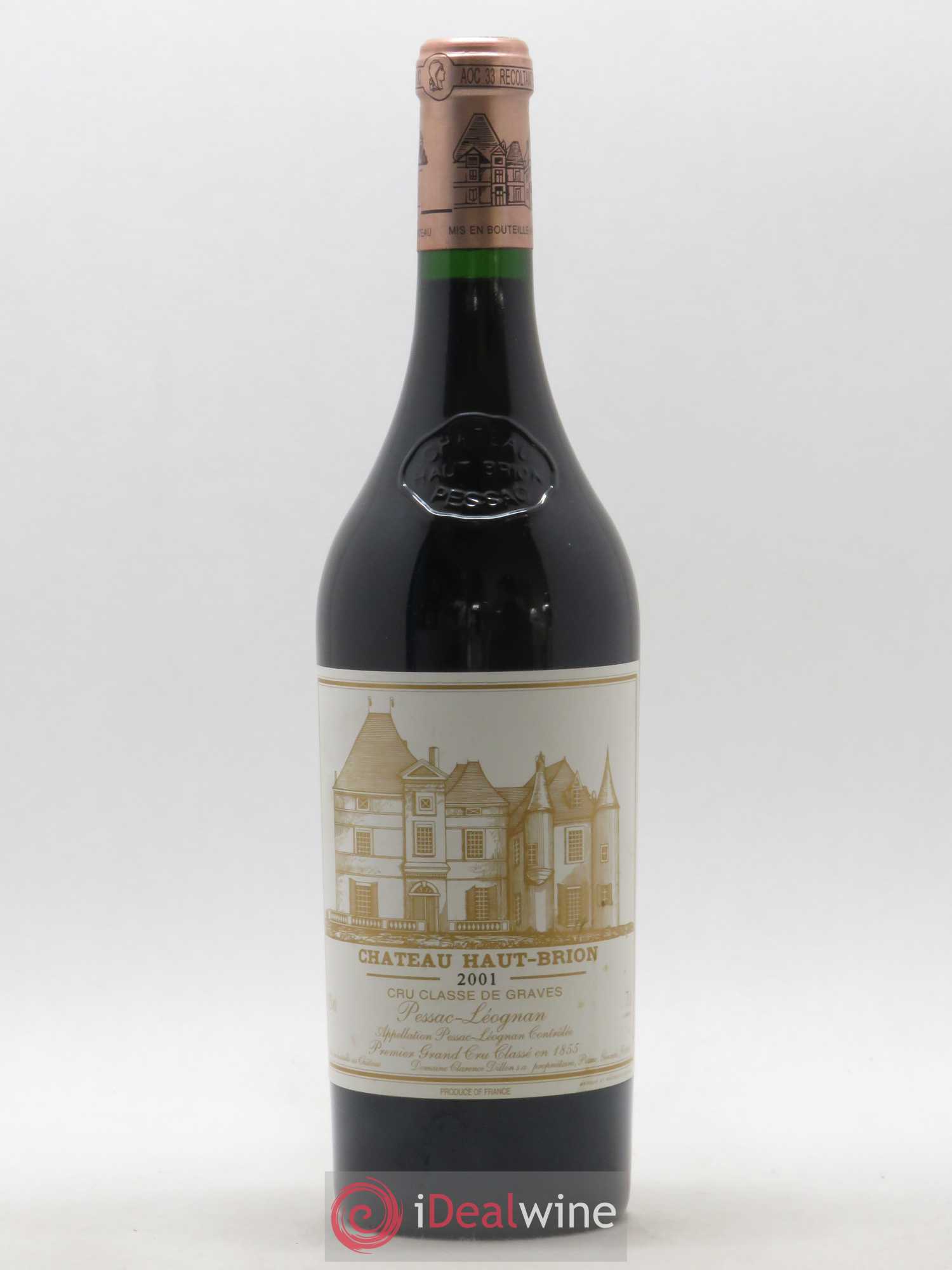 Château Haut Brion 1er Grand Cru Classé 2001 - Lot de 1 bouteille - 0