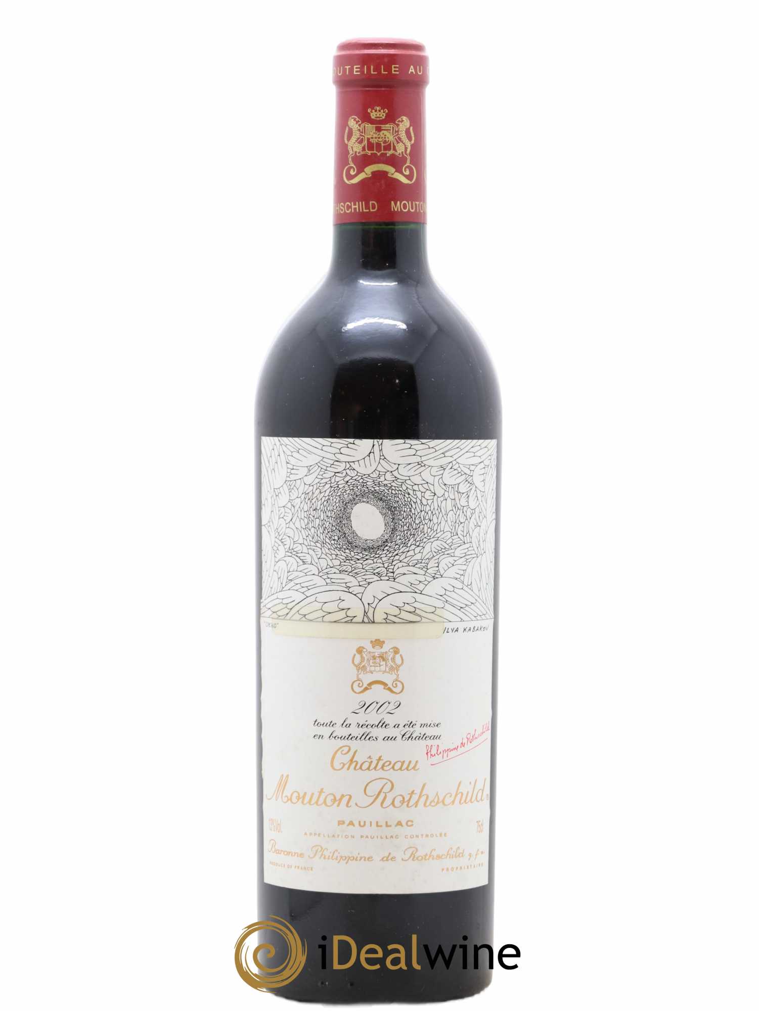 Château Mouton Rothschild 1er Grand Cru Classé 2002 - Lot de 1 bouteille - 0
