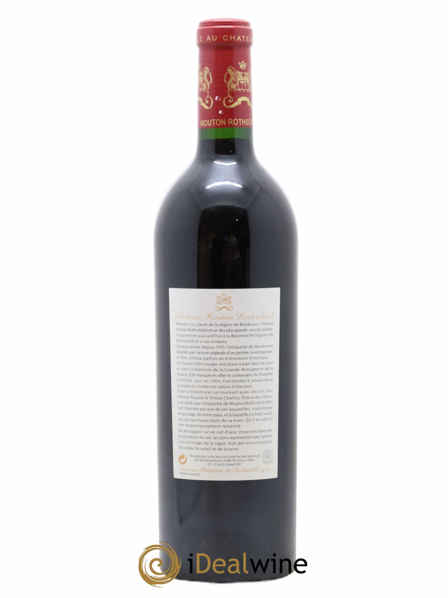 Château Mouton Rothschild 1er Grand Cru Classé 2004 - Lot de 1 bouteille - 1