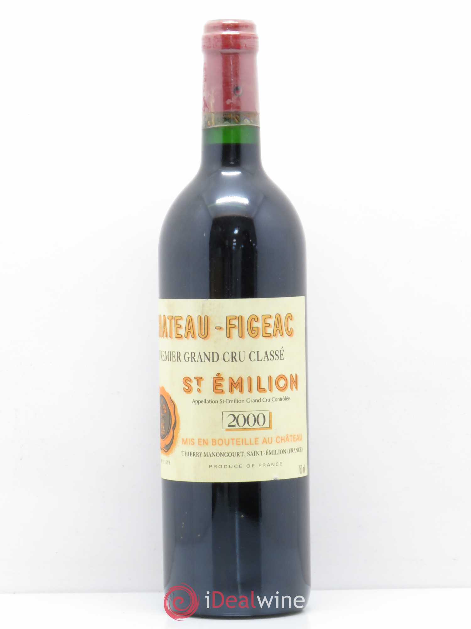 Château Figeac 1er Grand Cru Classé A 2000 - Lot de 1 bouteille - 0