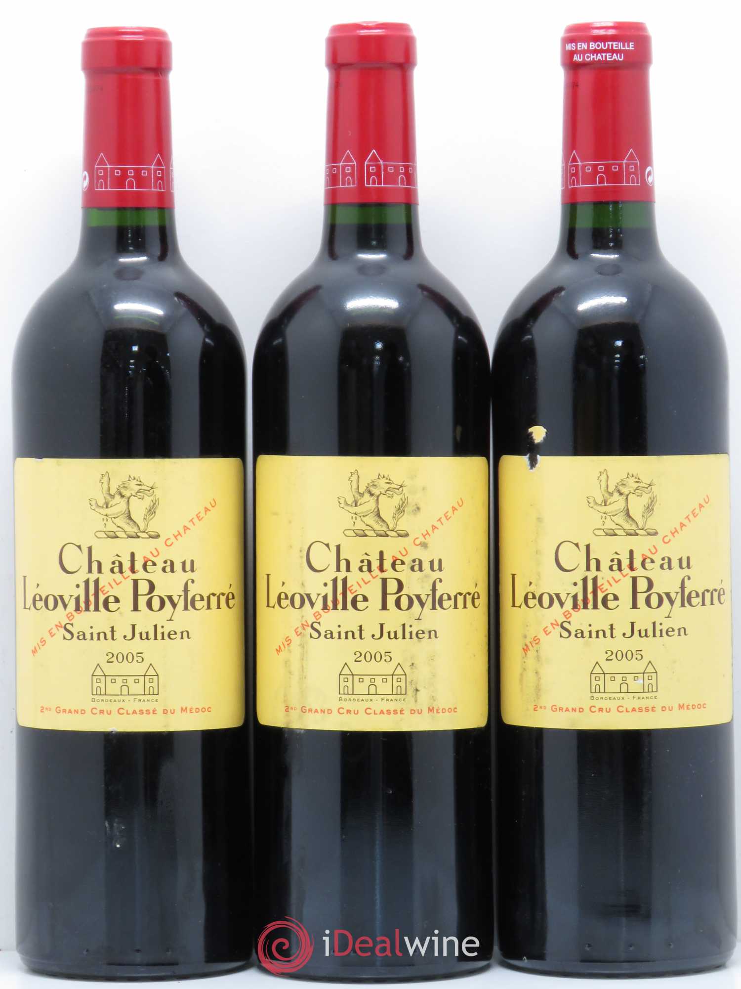 Château Léoville Poyferré 2ème Grand Cru Classé 2005 - Lot de 5 bouteilles - 1