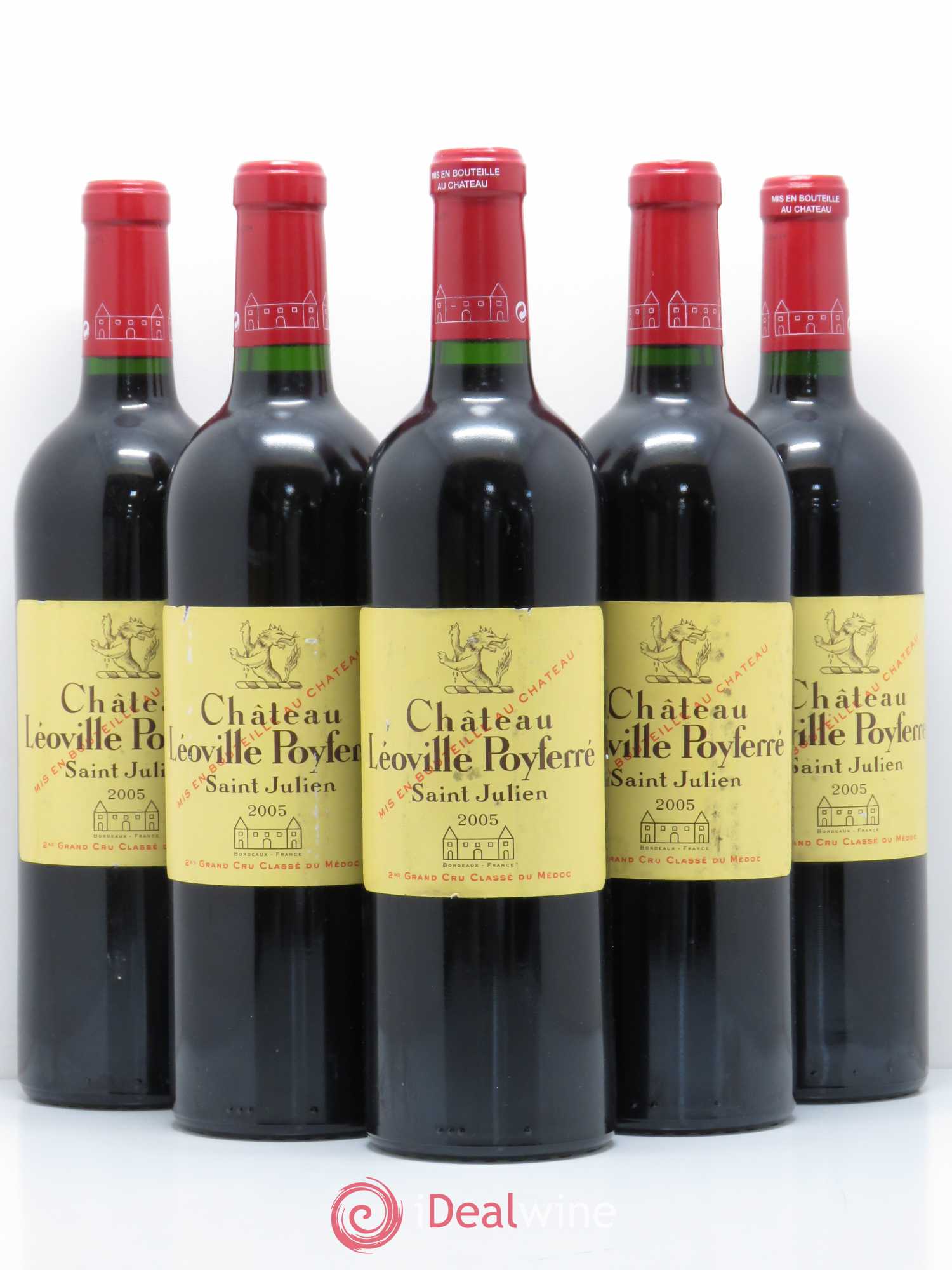Château Léoville Poyferré 2ème Grand Cru Classé 2005 - Lot de 5 bouteilles - 0