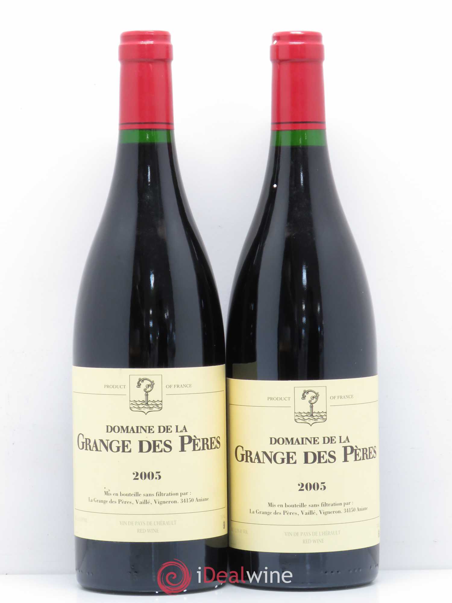 Pays d'Hérault Grange des Pères Laurent Vaillé 2005 - Lot de 2 bouteilles - 0