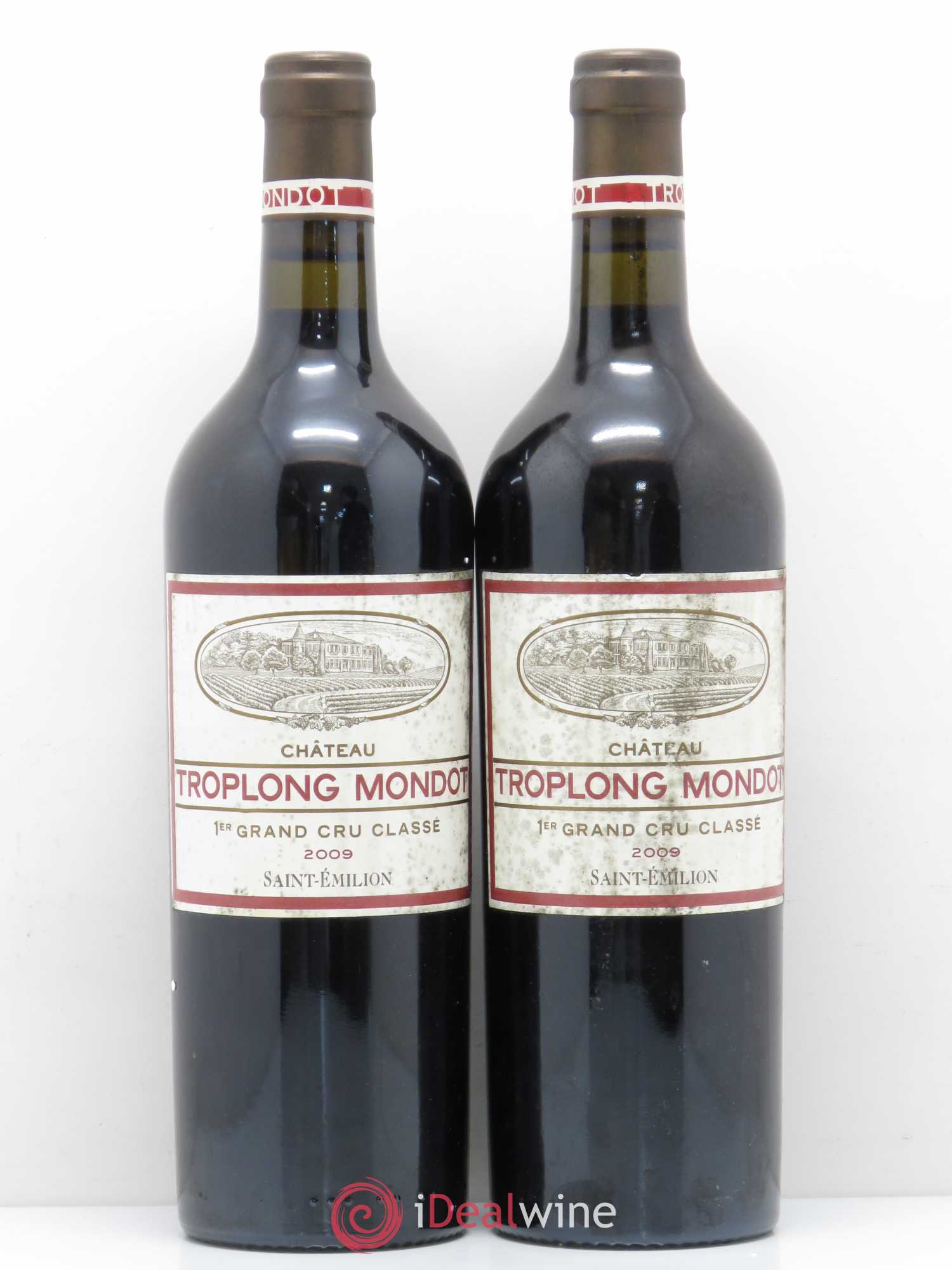 Château Troplong Mondot 1er Grand Cru Classé B 2009 - Lot de 2 bouteilles - 0