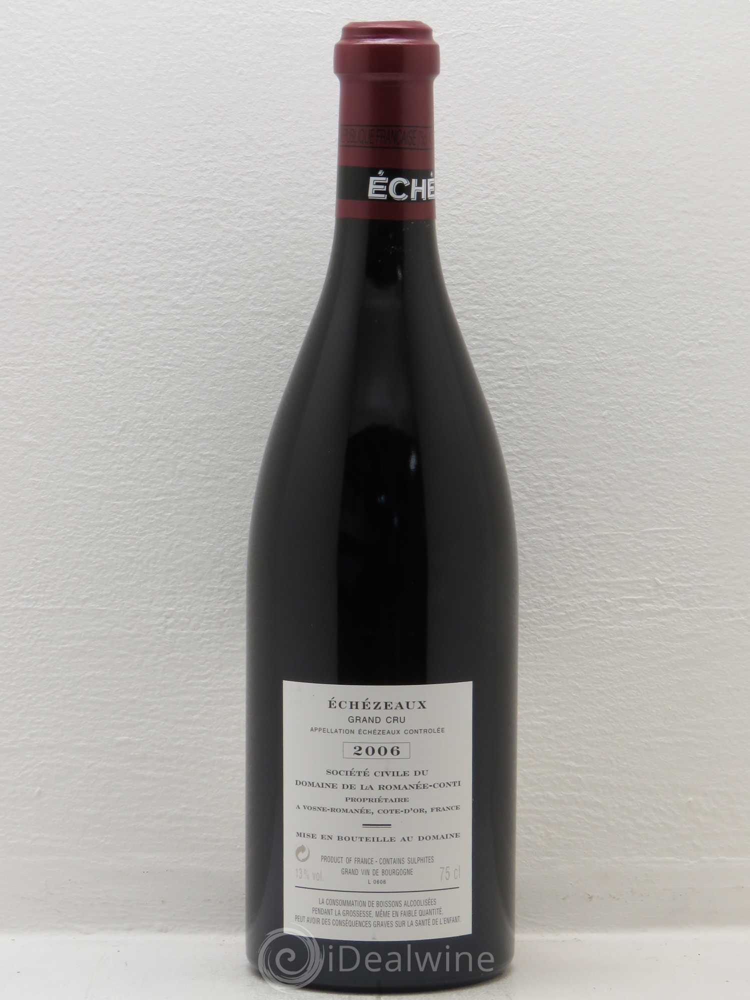 Echezeaux Grand Cru Domaine de la Romanée-Conti 2006 - Lot de 1 bouteille - 1