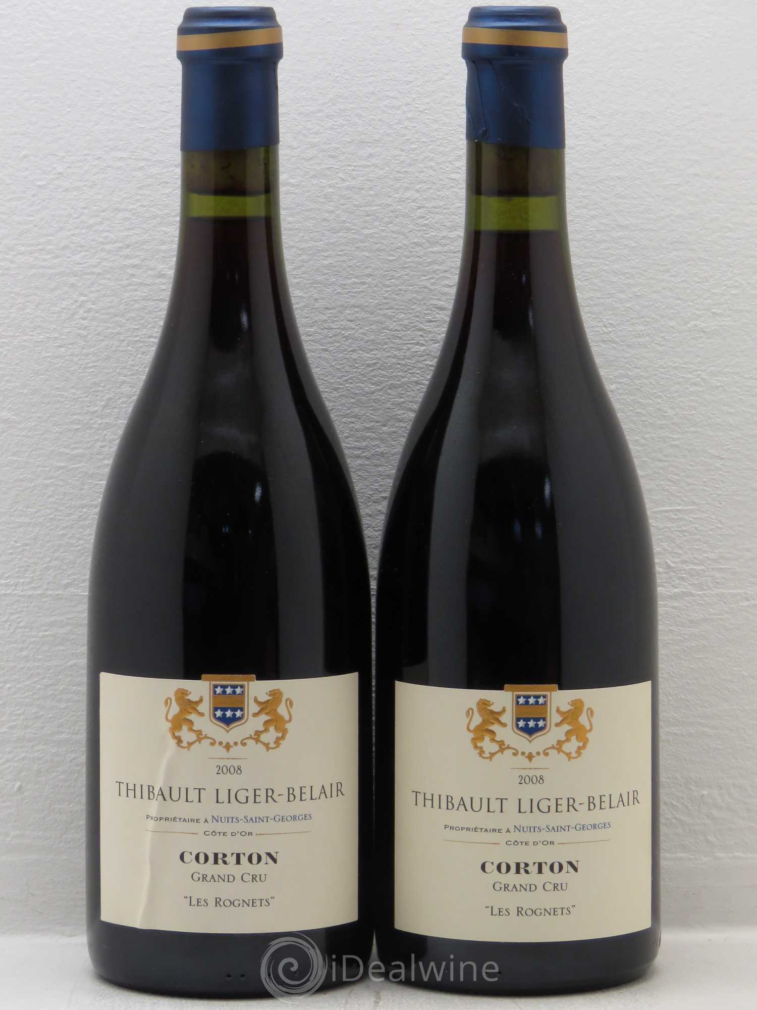 Corton Grand Cru Les Rognets - Thibault Liger Belair 2008 - Lot de 2 bouteilles - 0