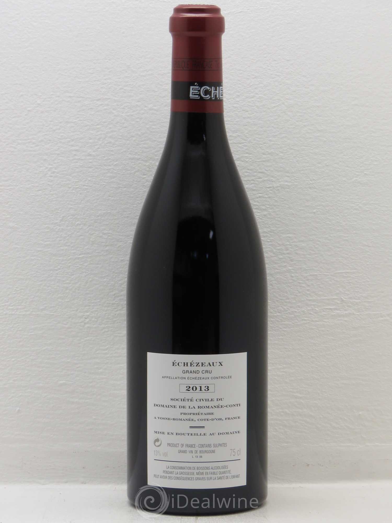 Echezeaux Grand Cru Domaine de la Romanée-Conti 2013 - Lot de 1 bouteille - 1