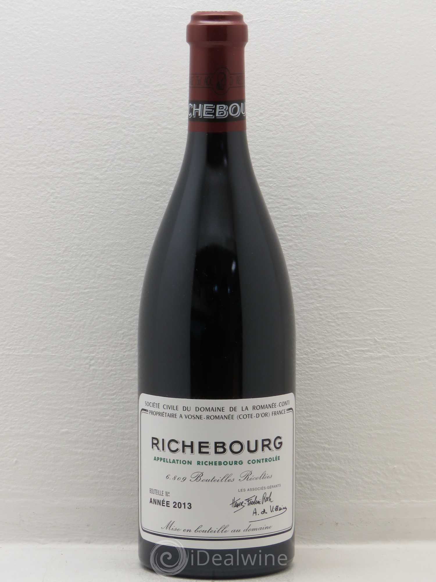 Richebourg Grand Cru Domaine de la Romanée-Conti 2013 - Lot de 1 bouteille - 0