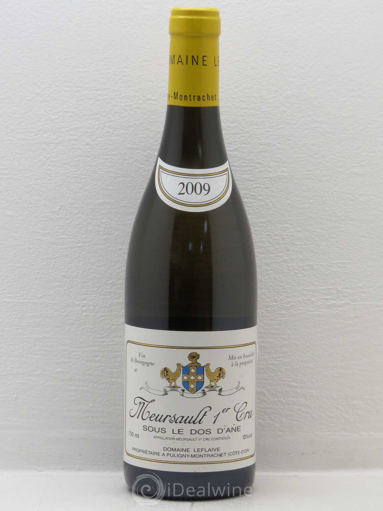 Meursault 1er Cru Sous le Dos d'Ane Leflaive (Domaine) 2009 - Lot de 1 bouteille - 0