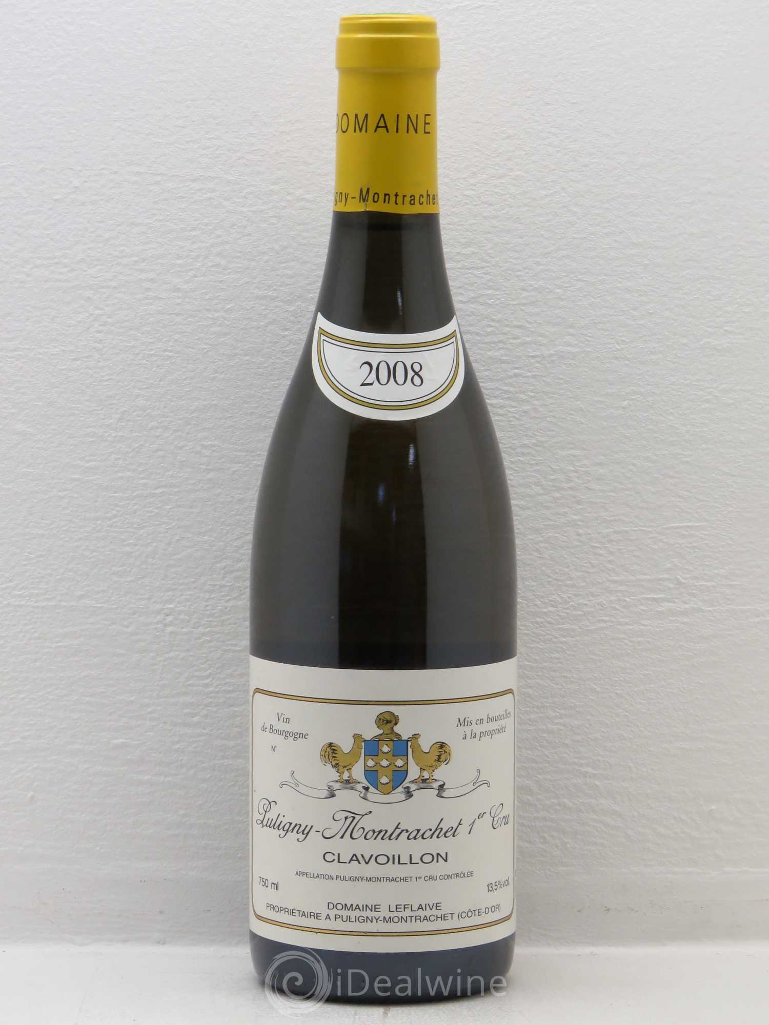Puligny-Montrachet 1er Cru Clavoillon Leflaive (Domaine) 2008 - Lot de 1 bouteille - 0
