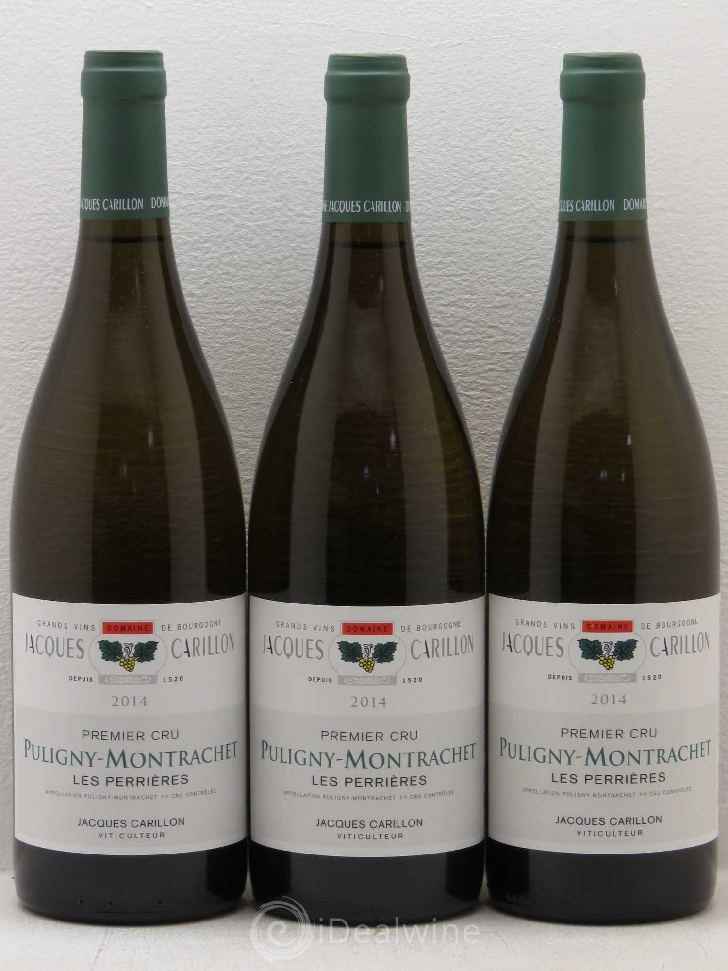 Puligny-Montrachet 1er Cru Les Perrieres - Jacques Carillon 2014 - Lotto di 3 bottiglie - 0