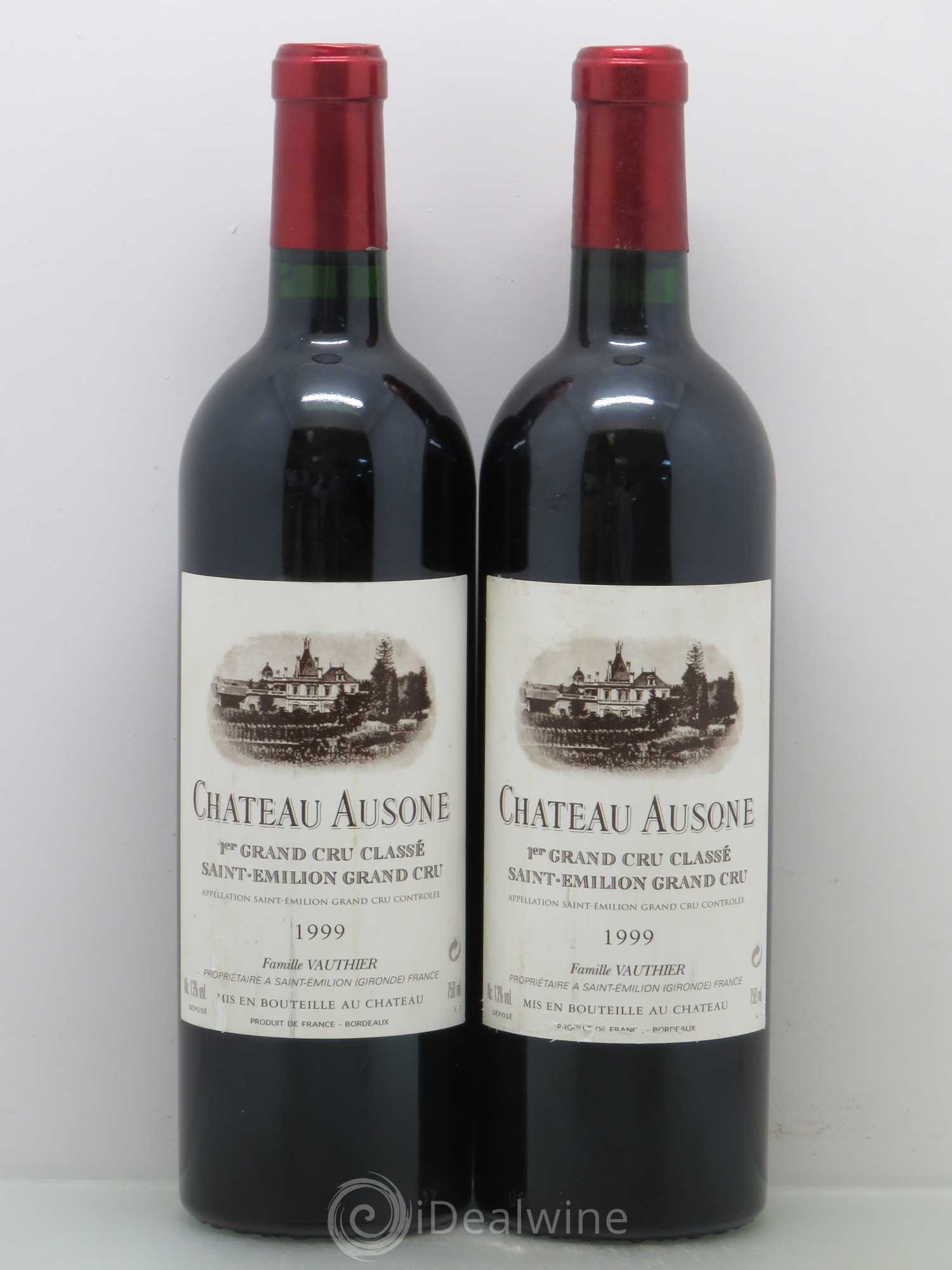Château Ausone 1er Grand Cru Classé A 1999 - Lot de 2 bouteilles - 0