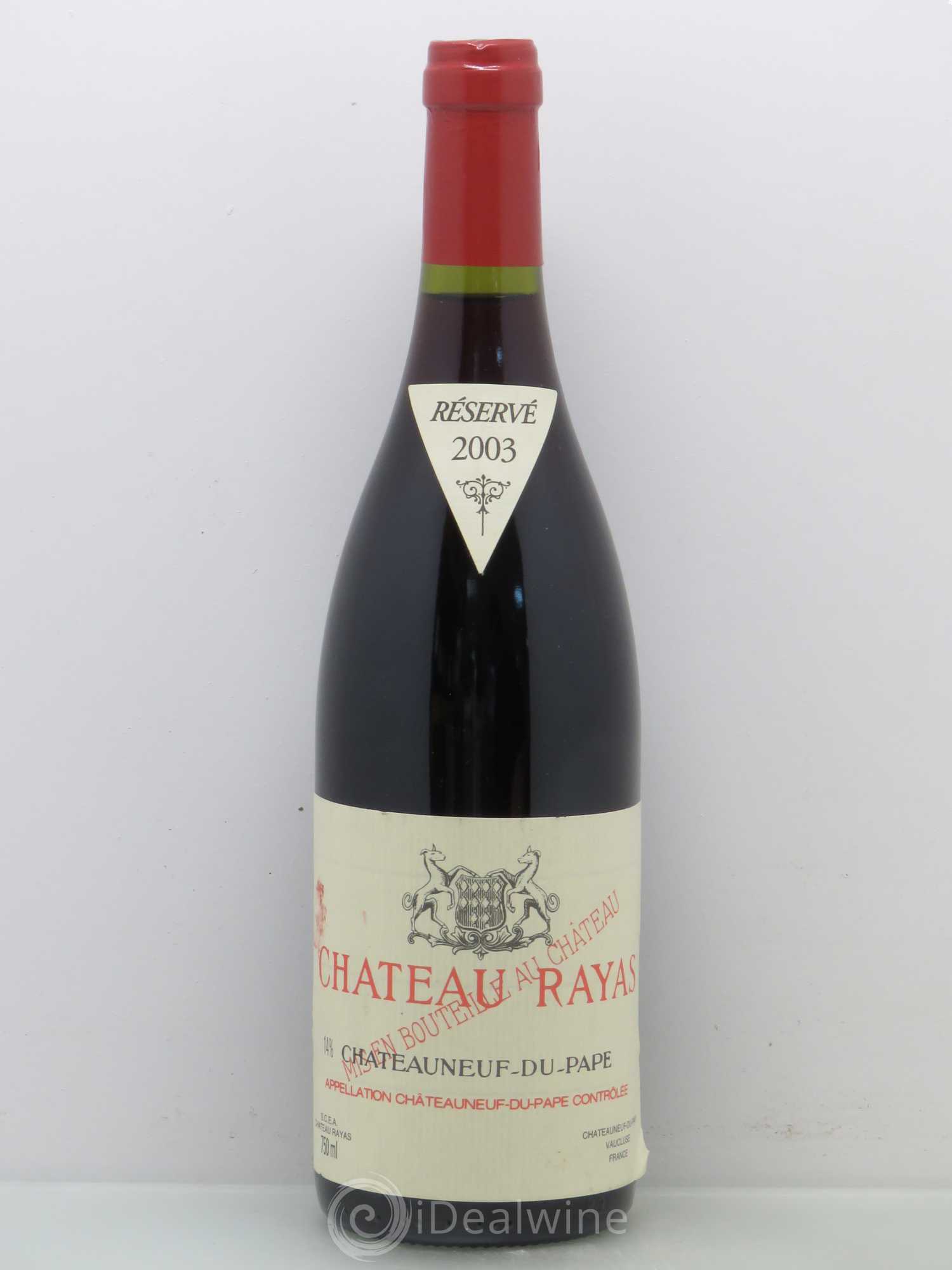 Châteauneuf-du-Pape Château Rayas Emmanuel Reynaud 2003 - Lot de 1 bouteille - 0