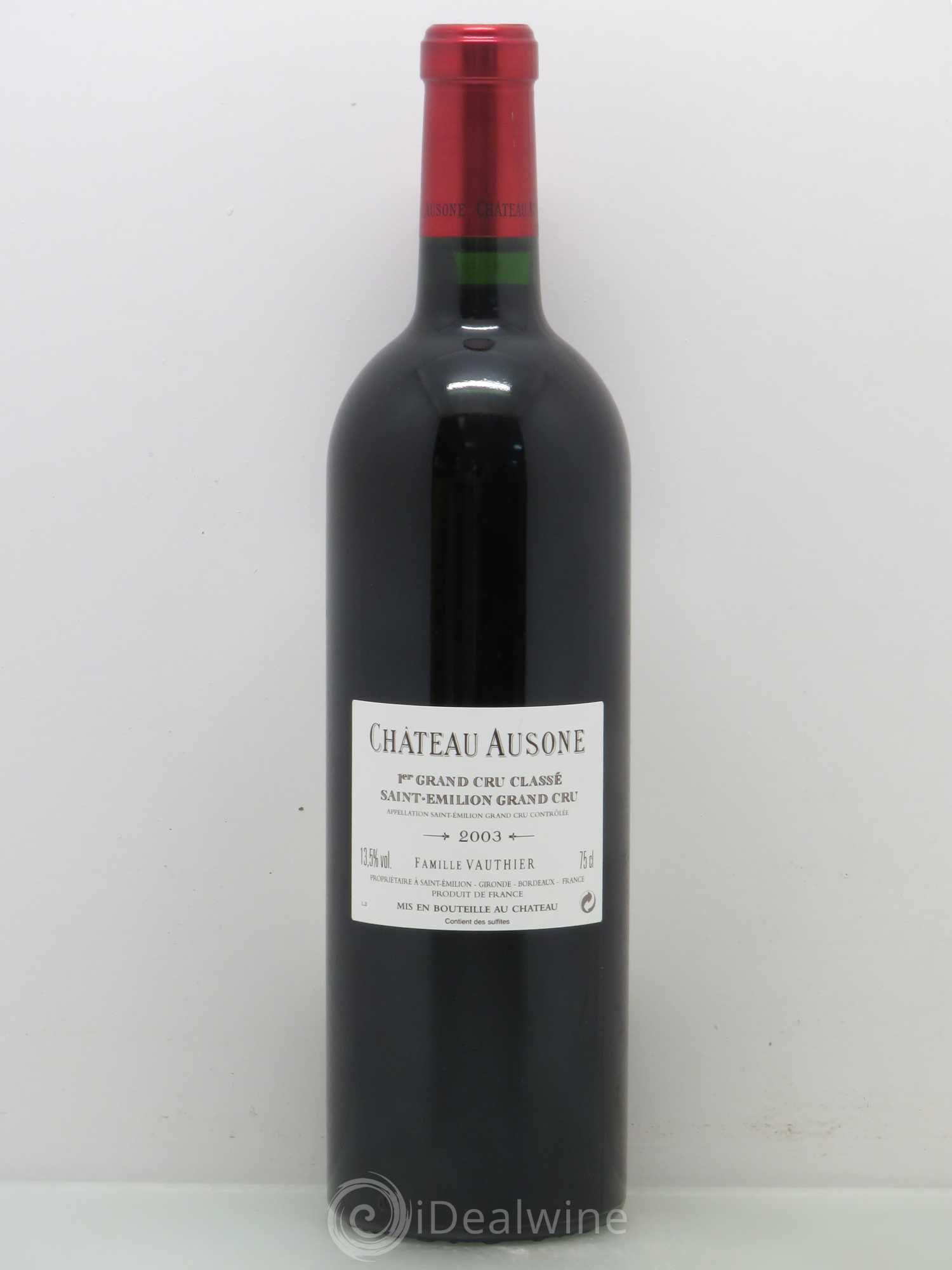 Château Ausone 1er Grand Cru Classé A 2003 - Lot de 1 bouteille - 1
