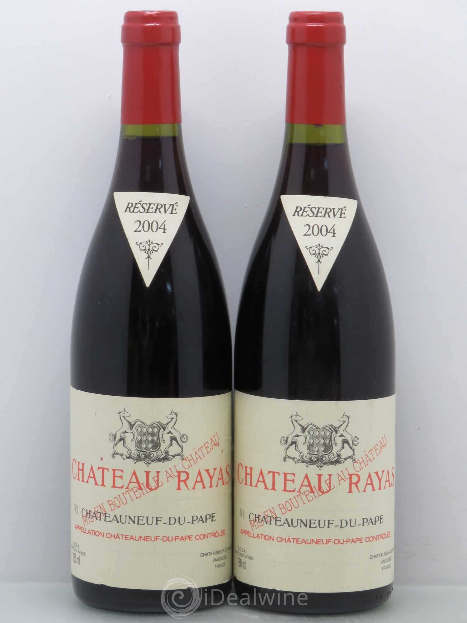 Châteauneuf-du-Pape Château Rayas Emmanuel Reynaud 2004 - Lot de 2 bouteilles - 0