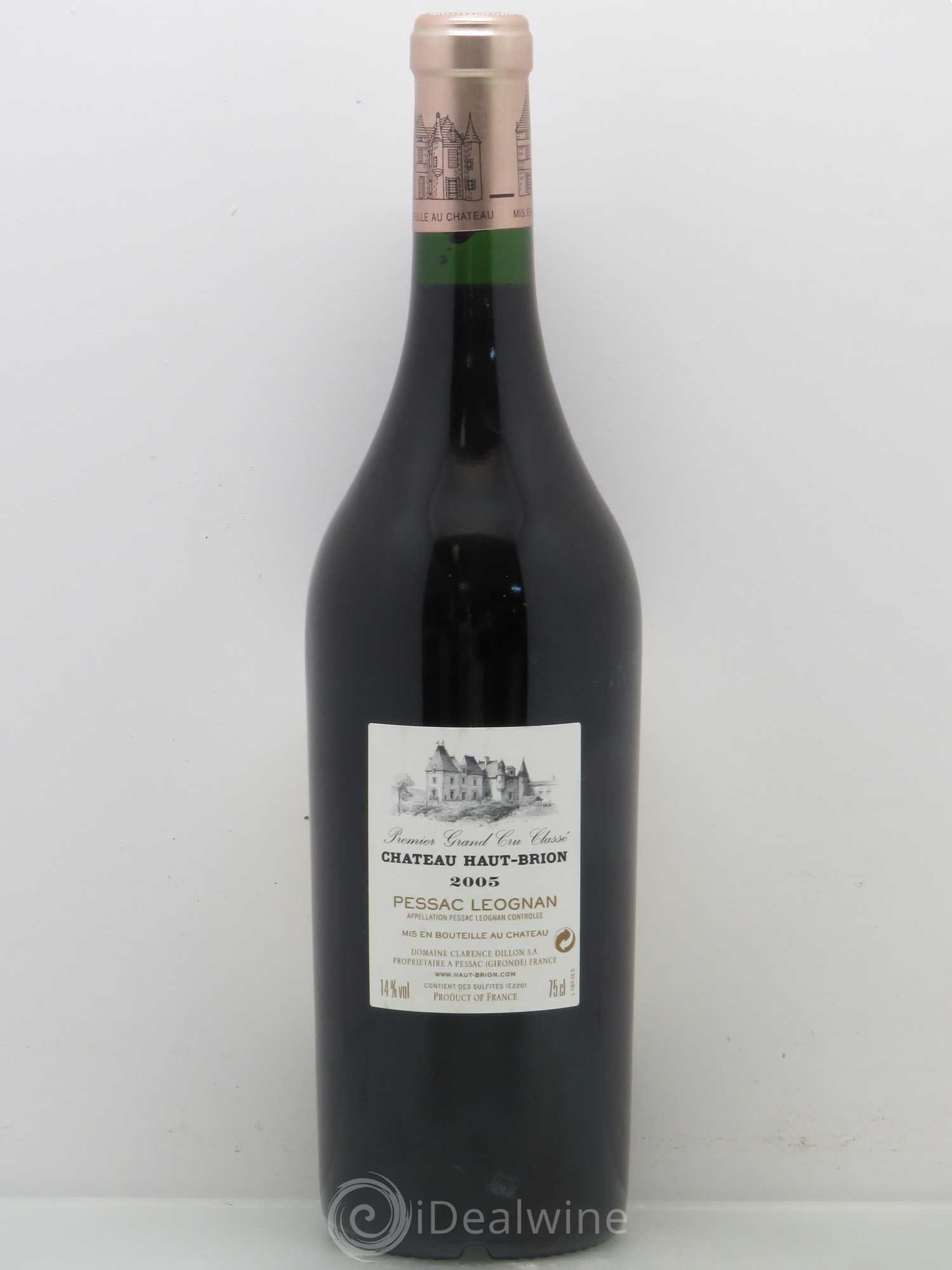 Château Haut Brion 1er Grand Cru Classé 2005 - Lot de 1 bouteille - 1