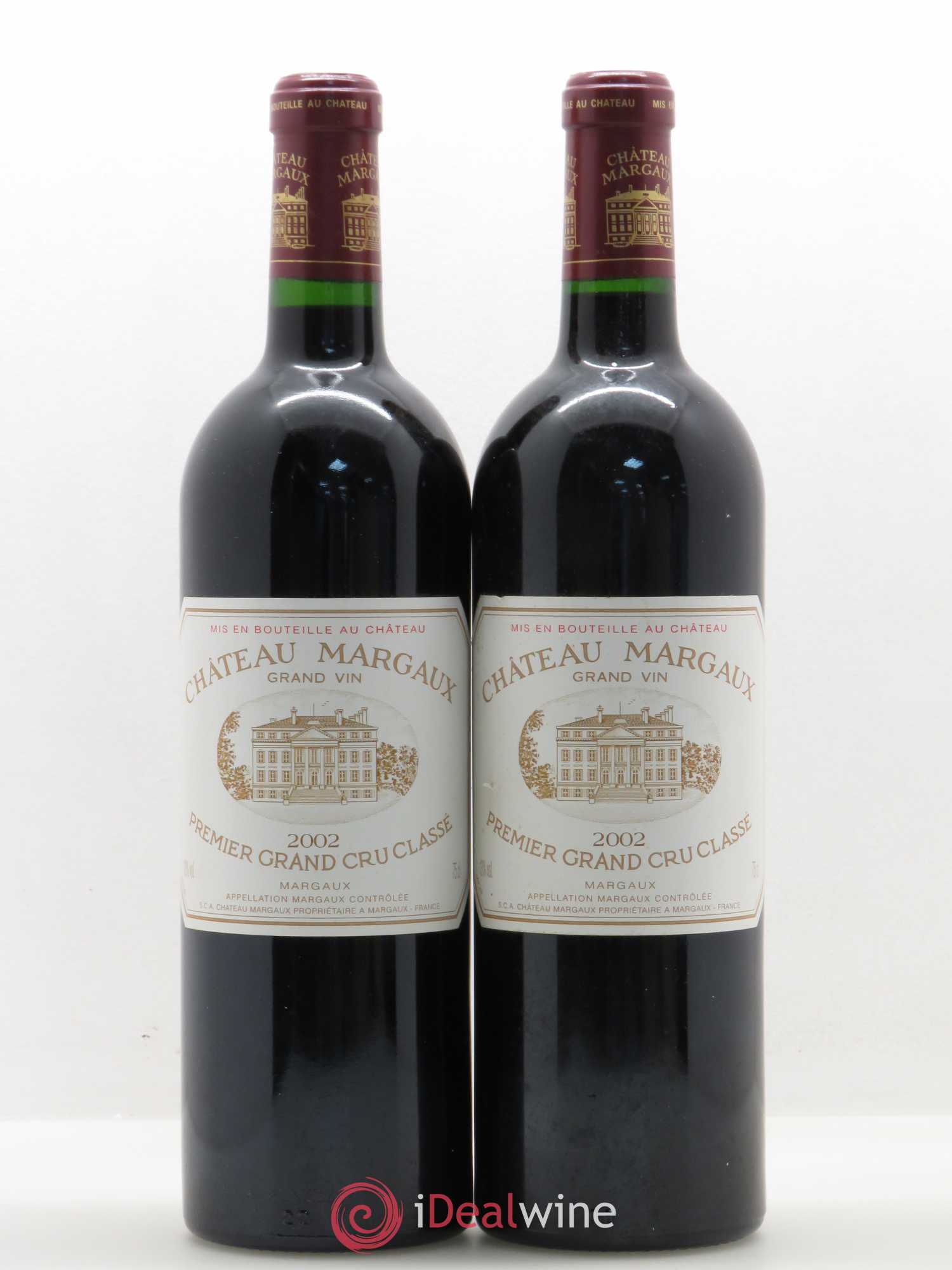 Château Margaux 1er Grand Cru Classé 2002 - Lot de 2 bouteilles - 0