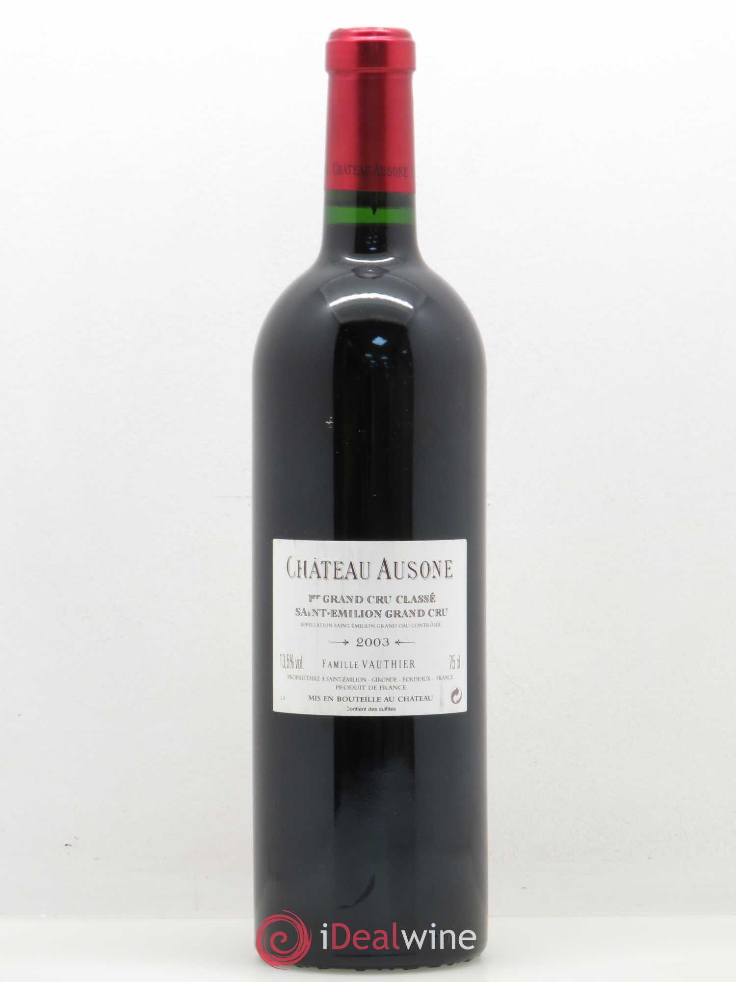 Château Ausone 1er Grand Cru Classé A 2003 - Lot de 1 bouteille - 1