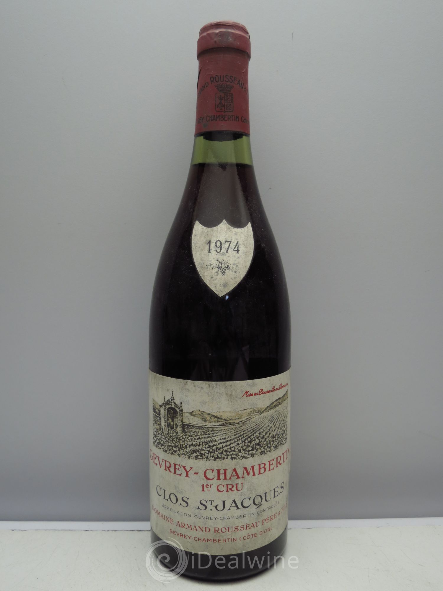 Gevrey-Chambertin 1er Cru Clos Saint-Jacques Armand Rousseau (Domaine) 1974 - Lot de 1 bouteille - 0