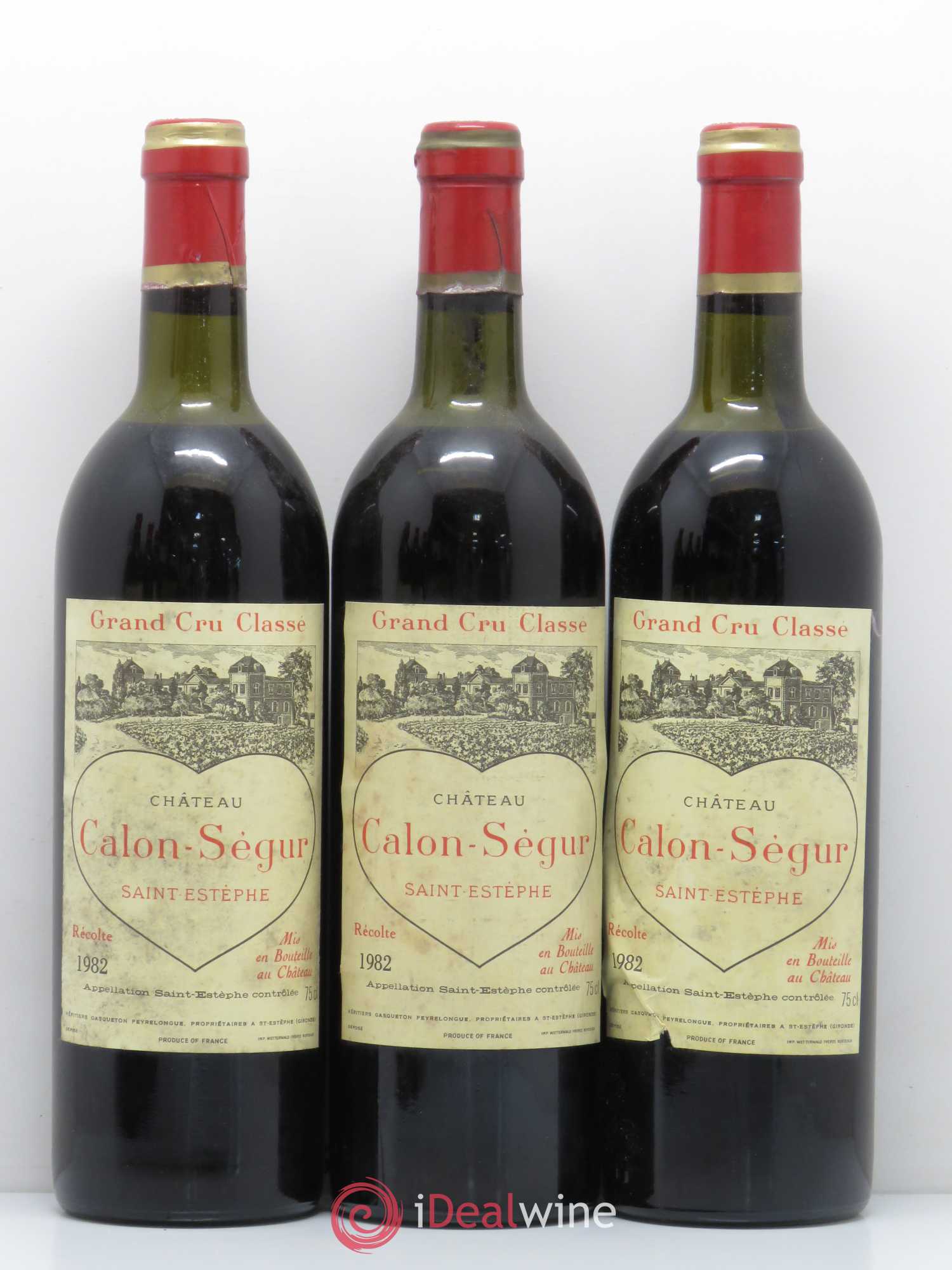 Château Calon Ségur 3ème Grand Cru Classé (sans prix de réserve) 1982 - Lot de 6 bouteilles - 1