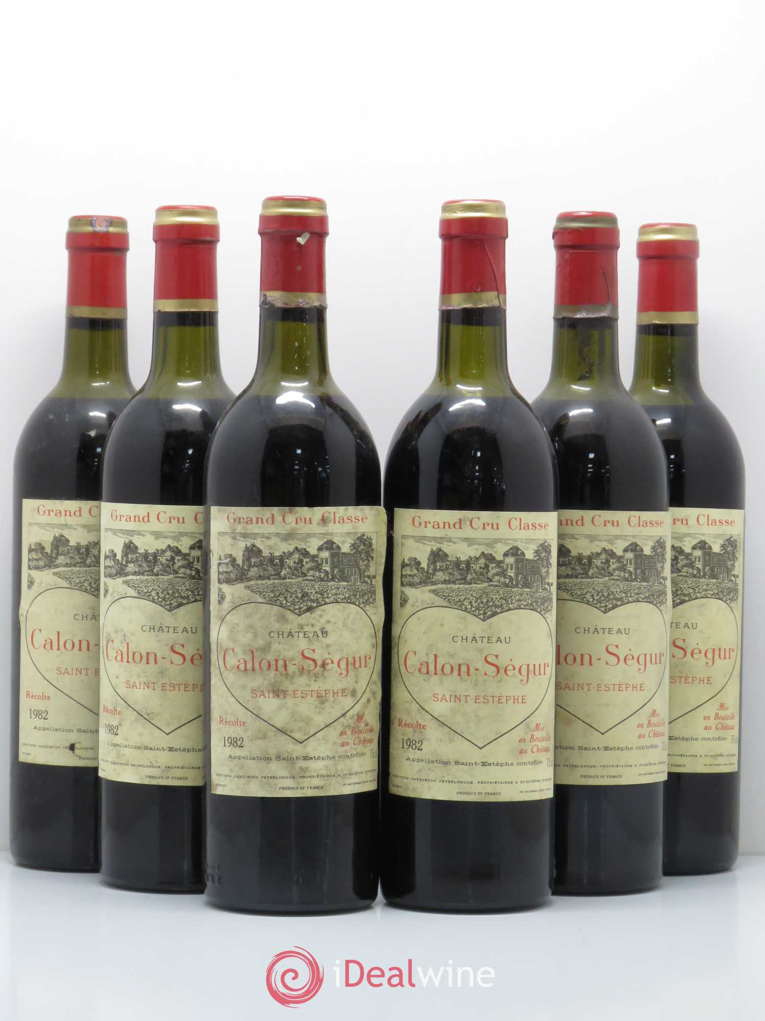 Château Calon Ségur 3ème Grand Cru Classé (sans prix de réserve) 1982 - Lot de 6 bouteilles - 0