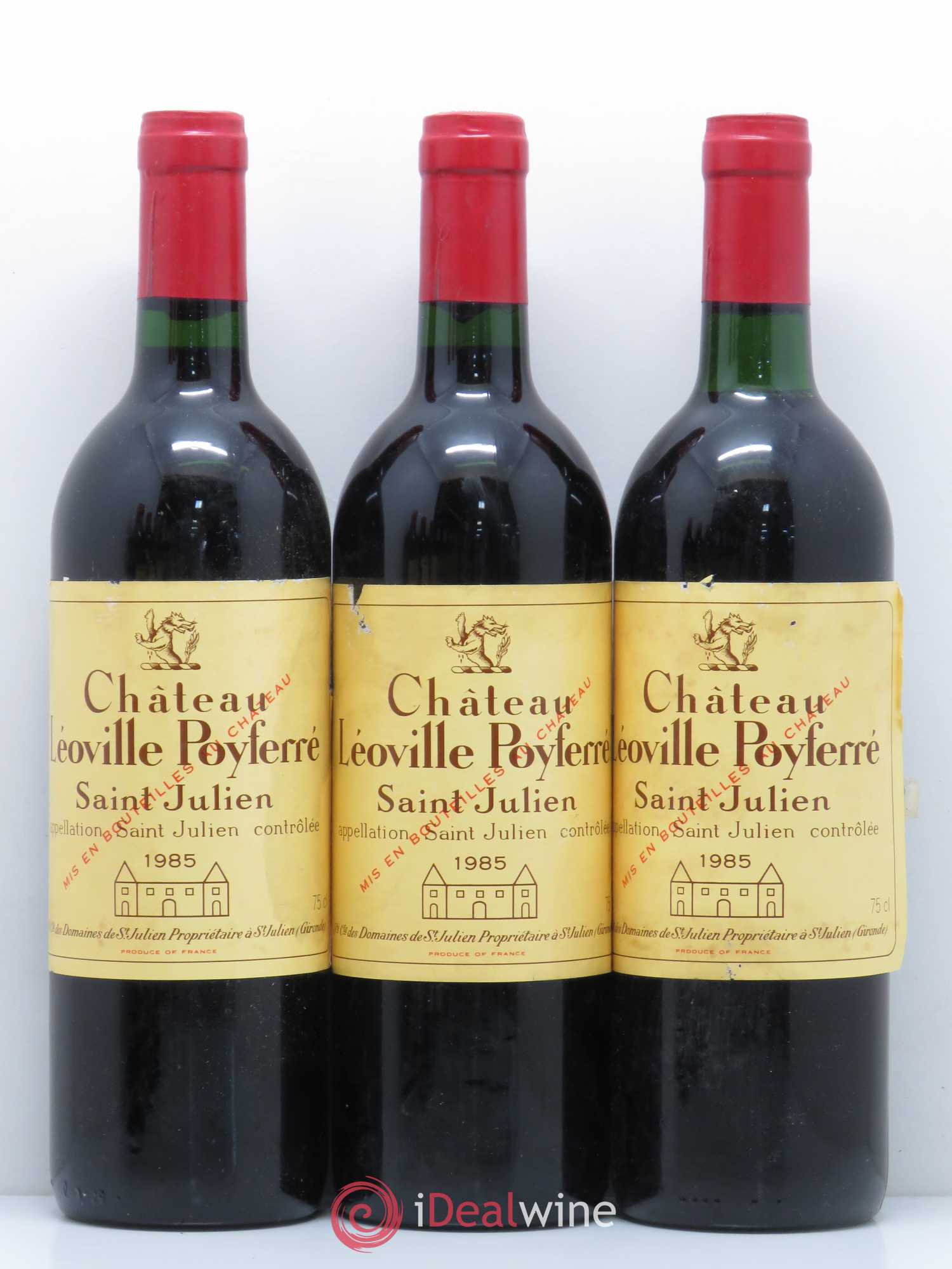 Château Léoville Poyferré 2ème Grand Cru Classé 1985 - Lot de 6 bouteilles - 1