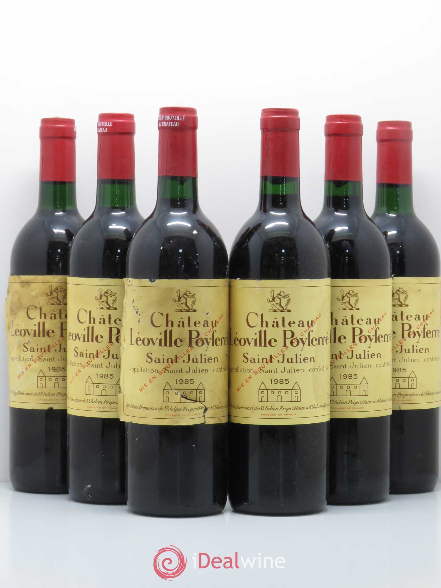 Château Léoville Poyferré 2ème Grand Cru Classé 1985 - Lot de 6 bouteilles - 0