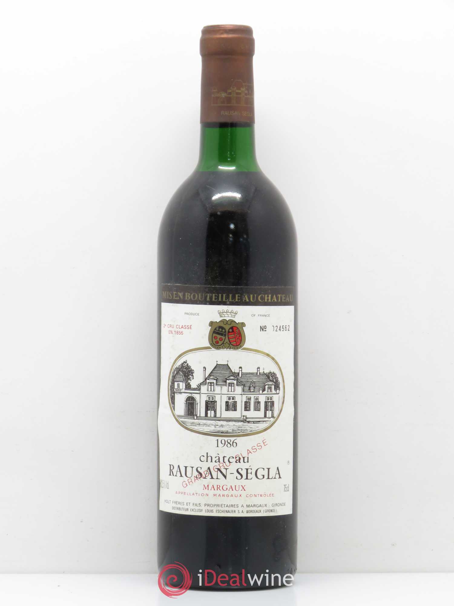 Château Rauzan Ségla Grand Cru Classé 1986 - Lot de 1 bouteille - 0