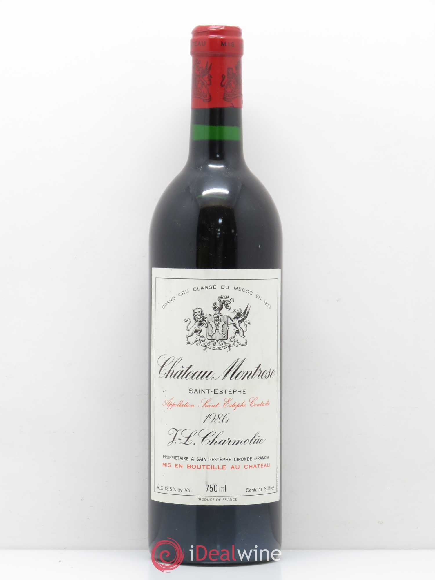 Château Montrose 2ème Grand Cru Classé 1986 - Lot de 1 bouteille - 0
