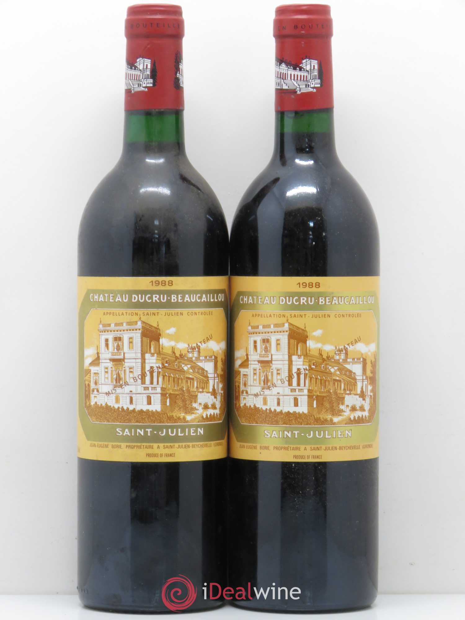 Château Ducru Beaucaillou 2ème Grand Cru Classé 1988 - Lot de 2 bouteilles - 0